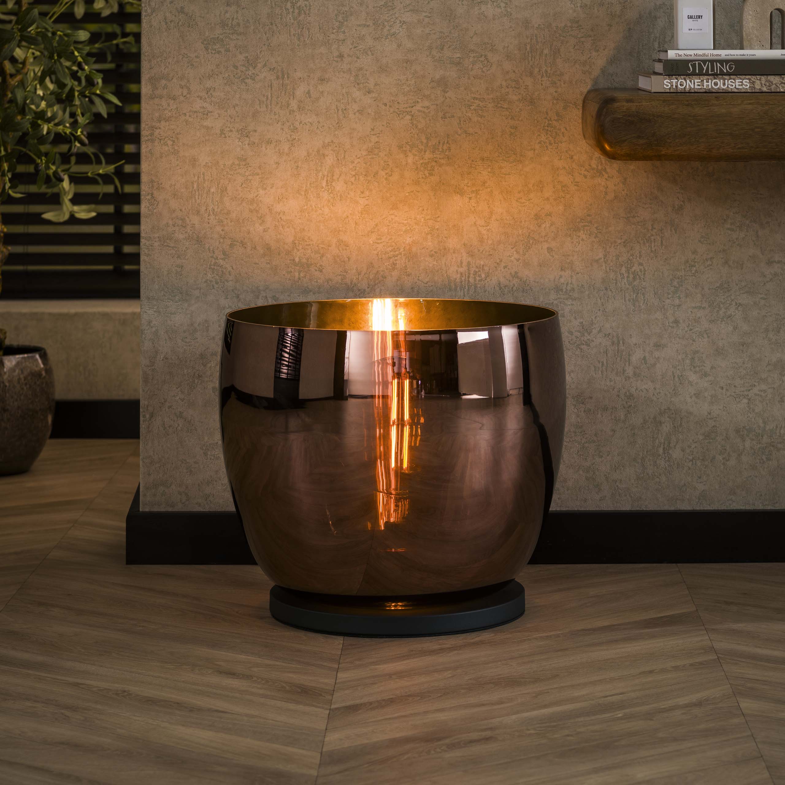 Lampada da terra UP XXL 1 luce - vetro ramato