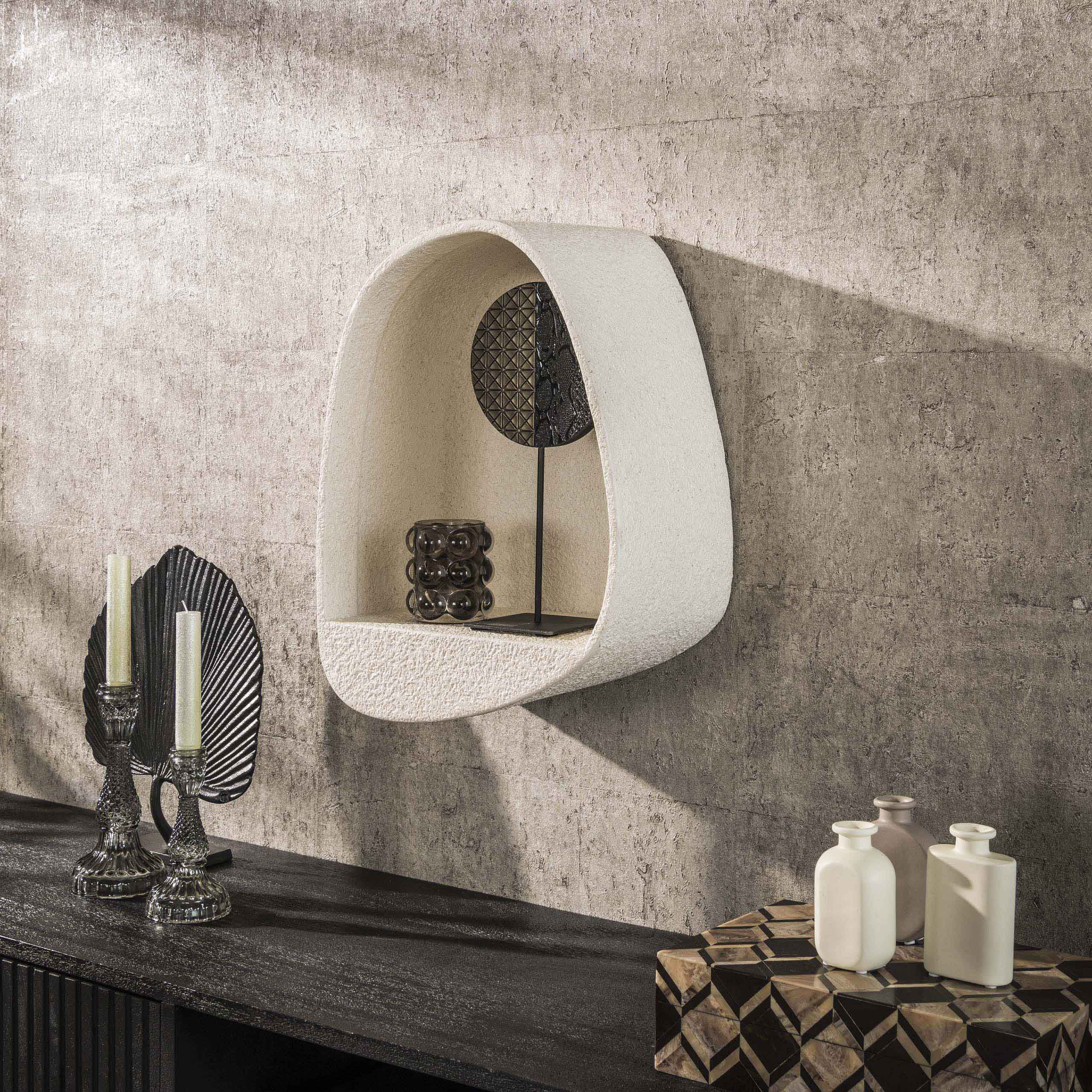 Mensola a muro in pietra goccia/marmo composito