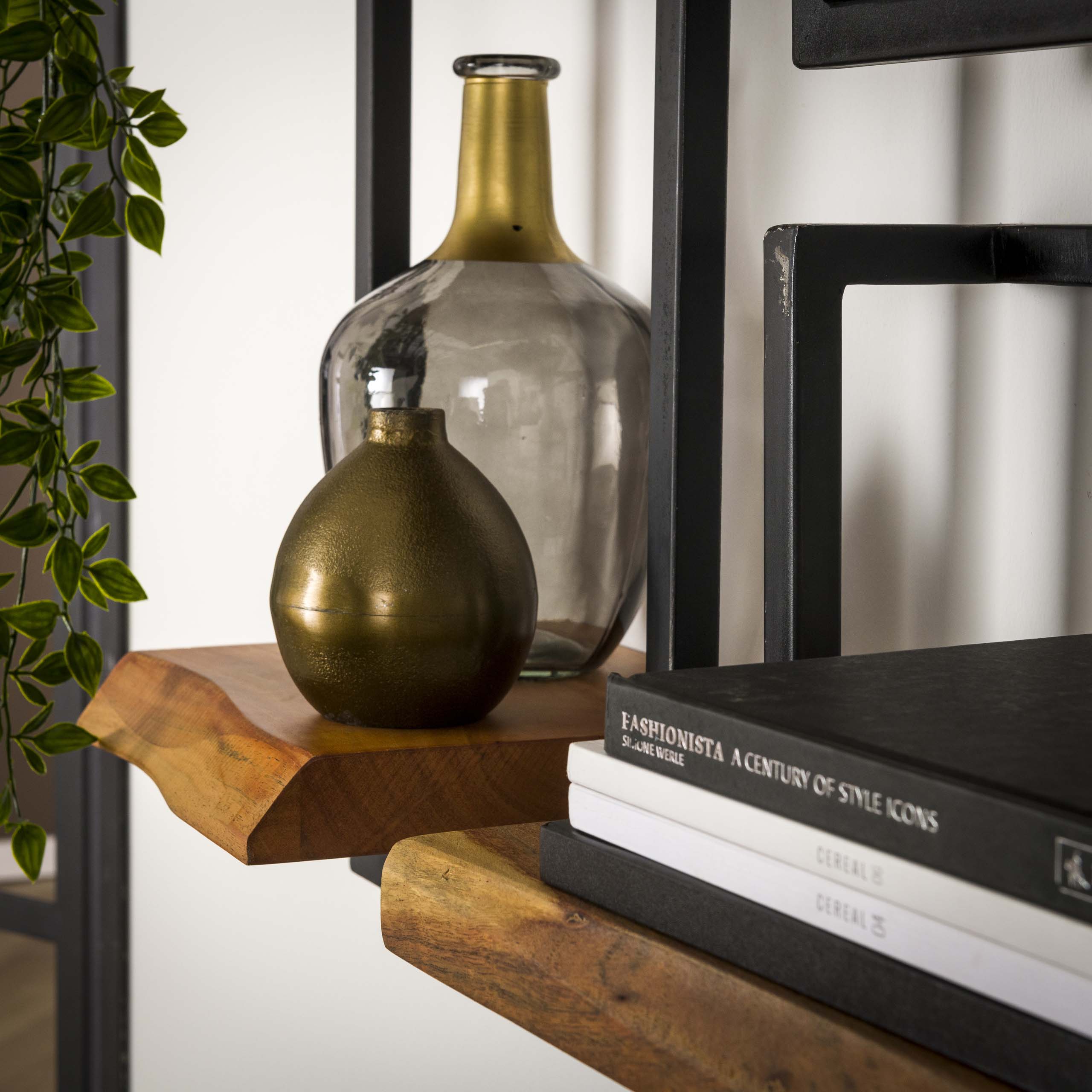 Wall shelf Edge Frame 30 cm - Solid acacia