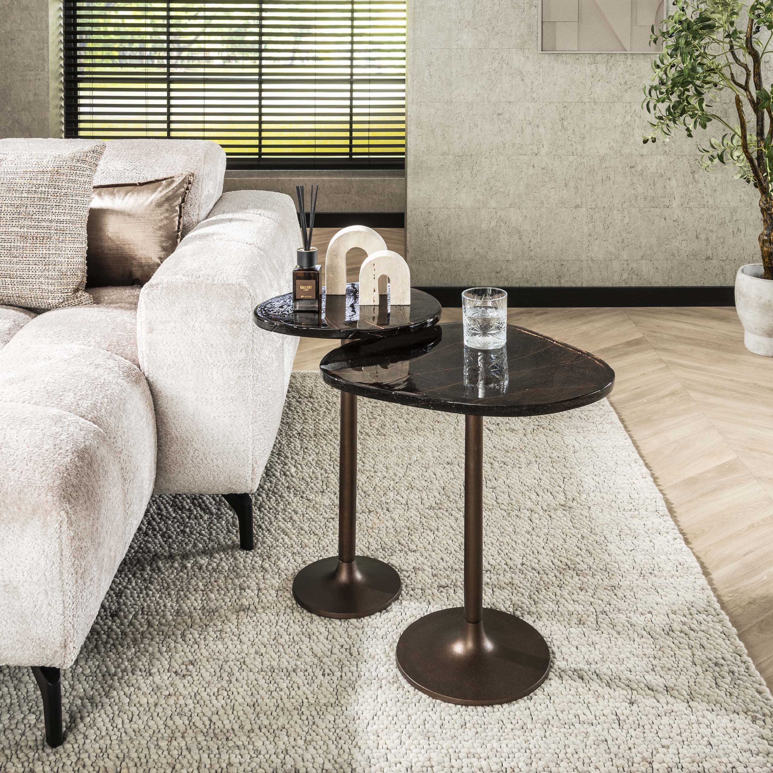 Side table Eclipse medium - Antique copper