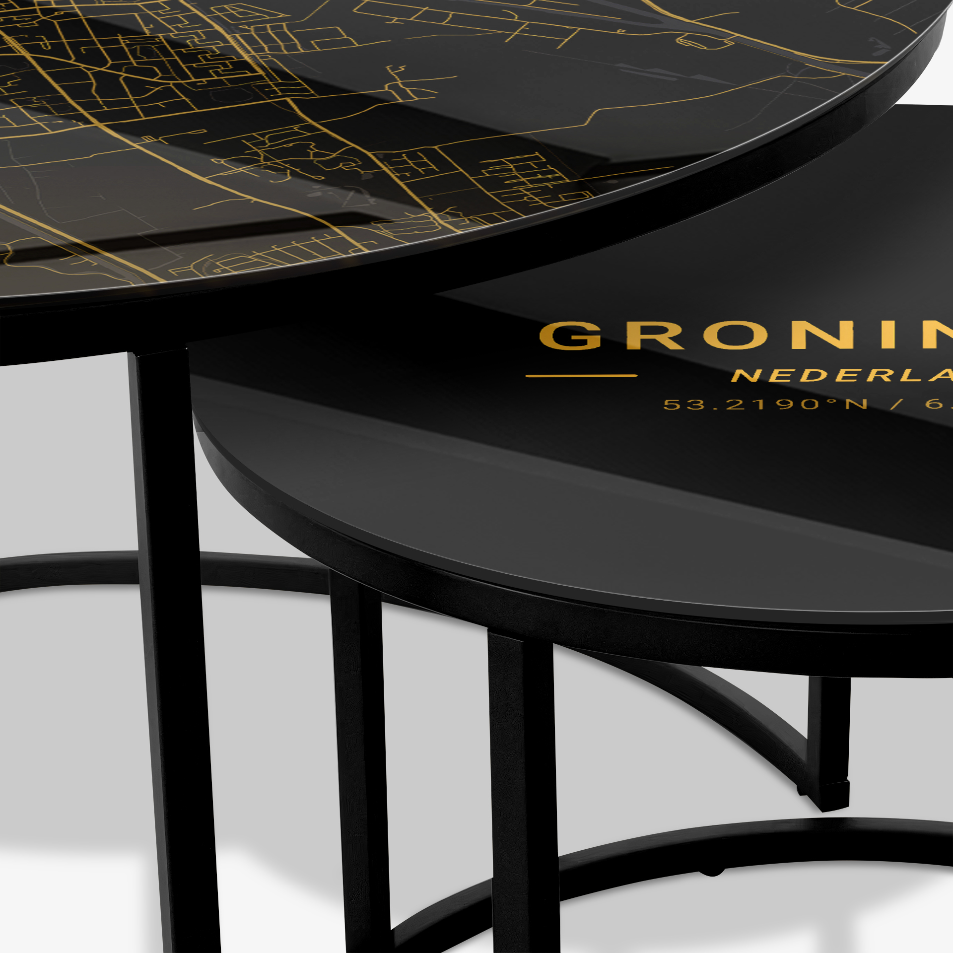 Coffee table Black - Groningen Gold
