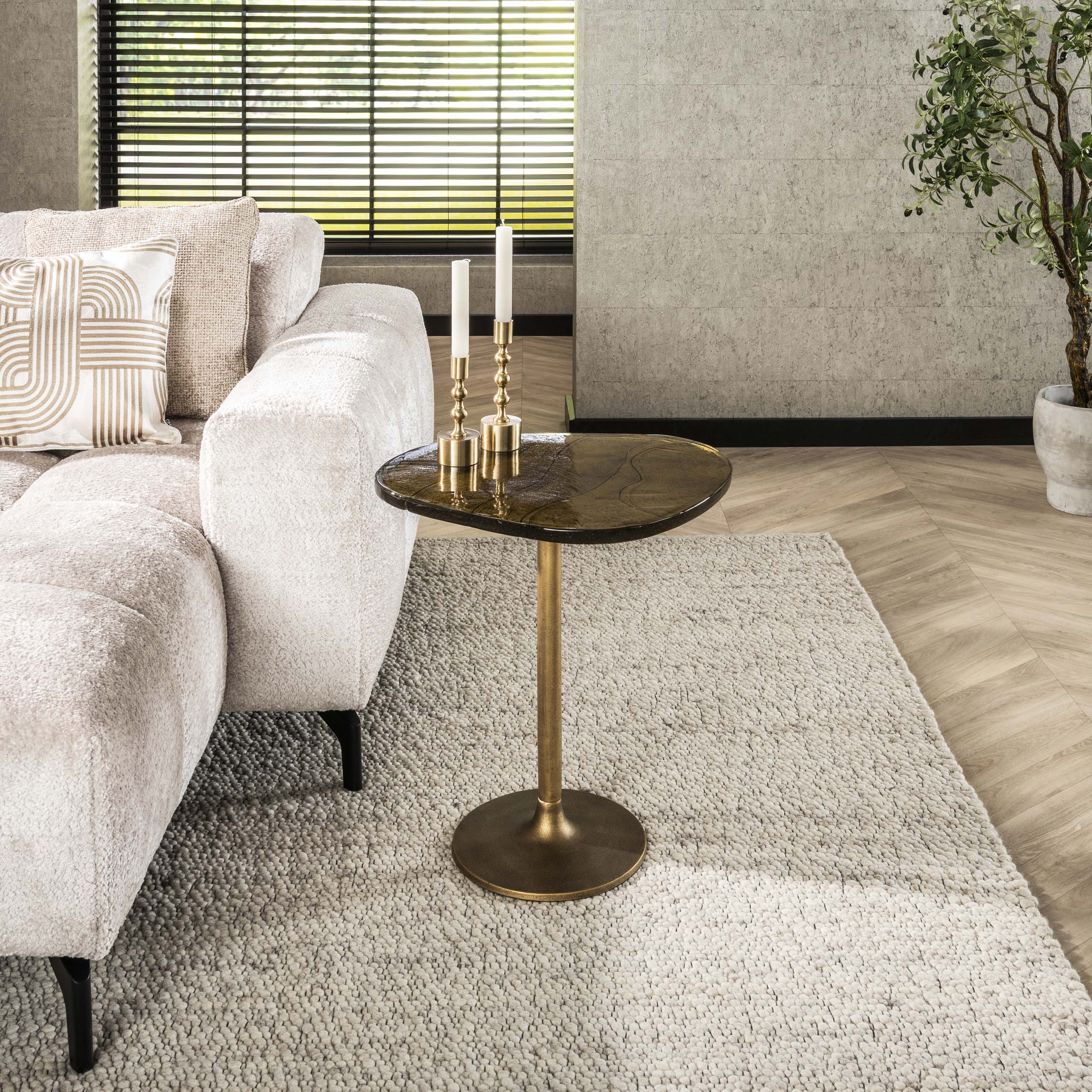 Tavolino Eclipse medio - Oro antico