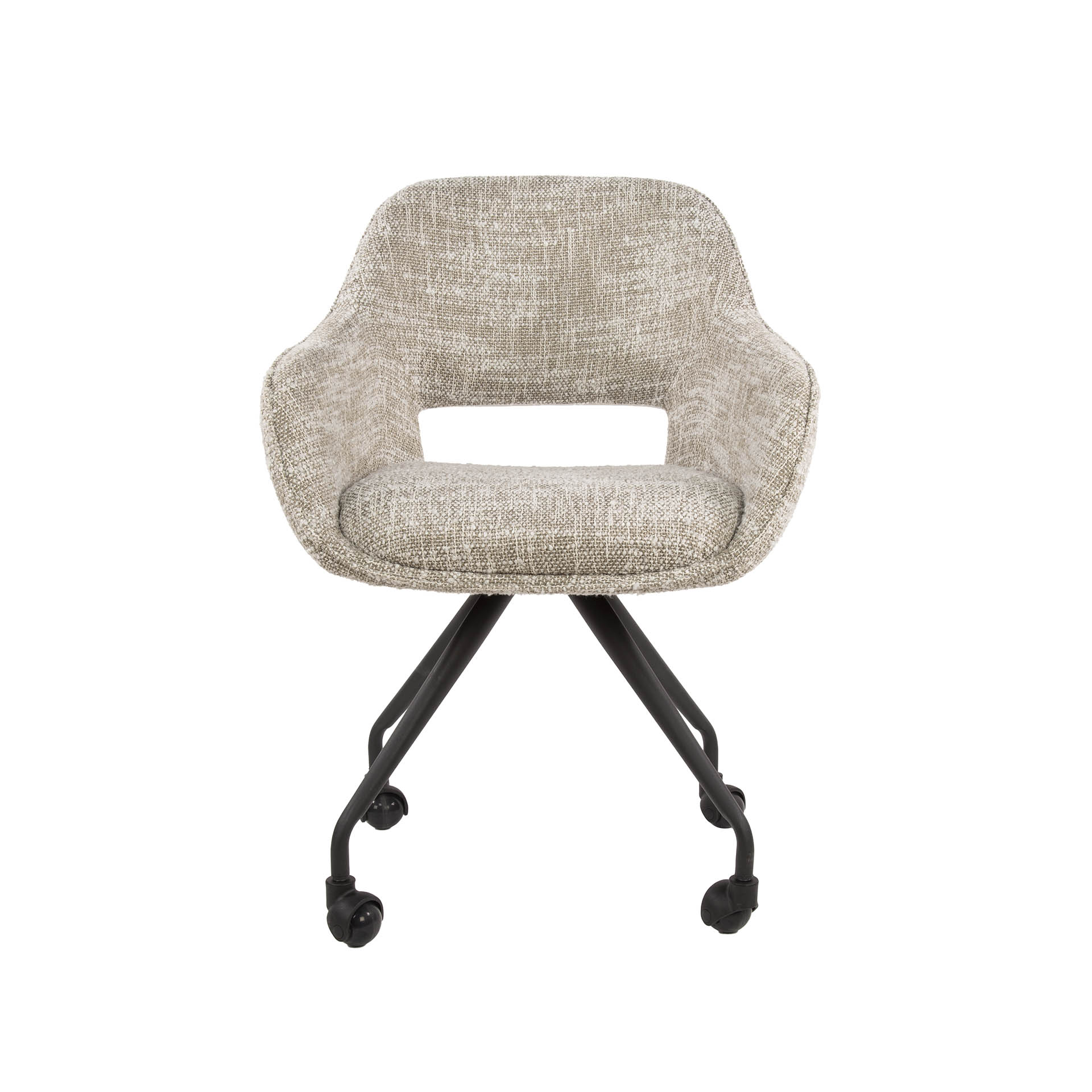 Armchair spring wheels VPE2 / Eagle off-white
