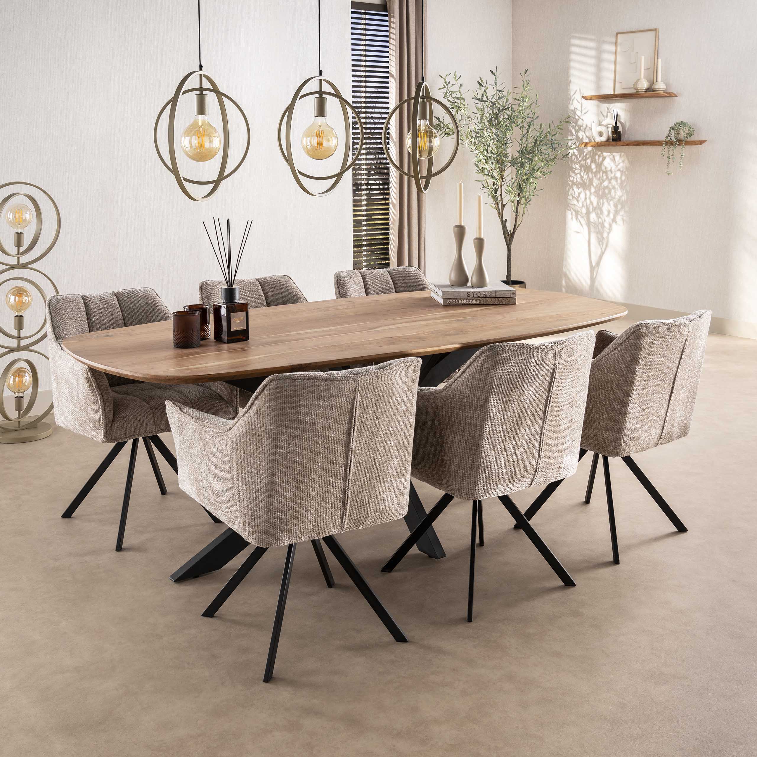 Armchair Raster rotatable - packed per 2 - Hoven sand