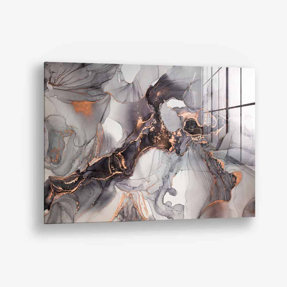 Grey & Gold Abstract Marble – Vetro