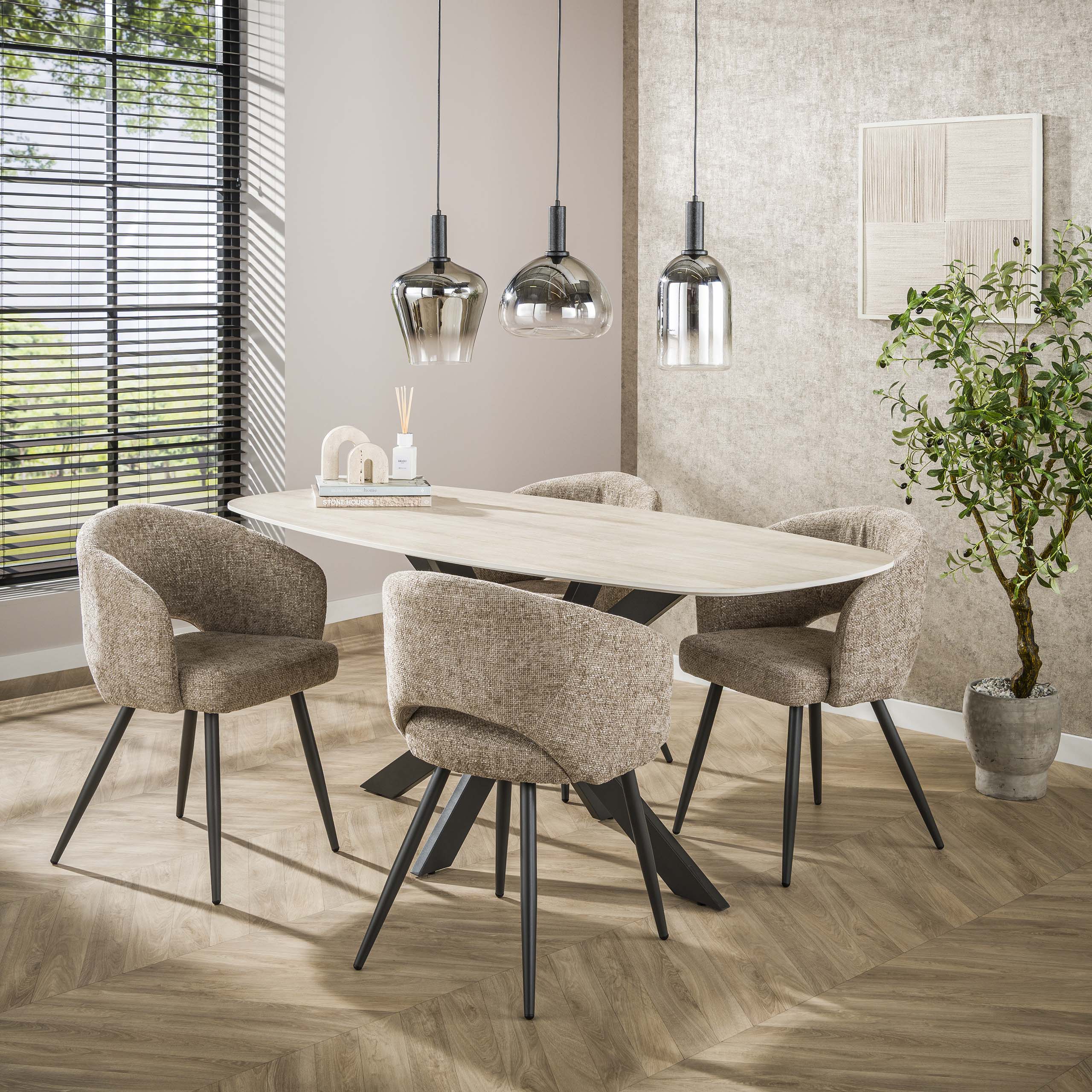 Armchair Salon - packed per 2 - Cargo sand