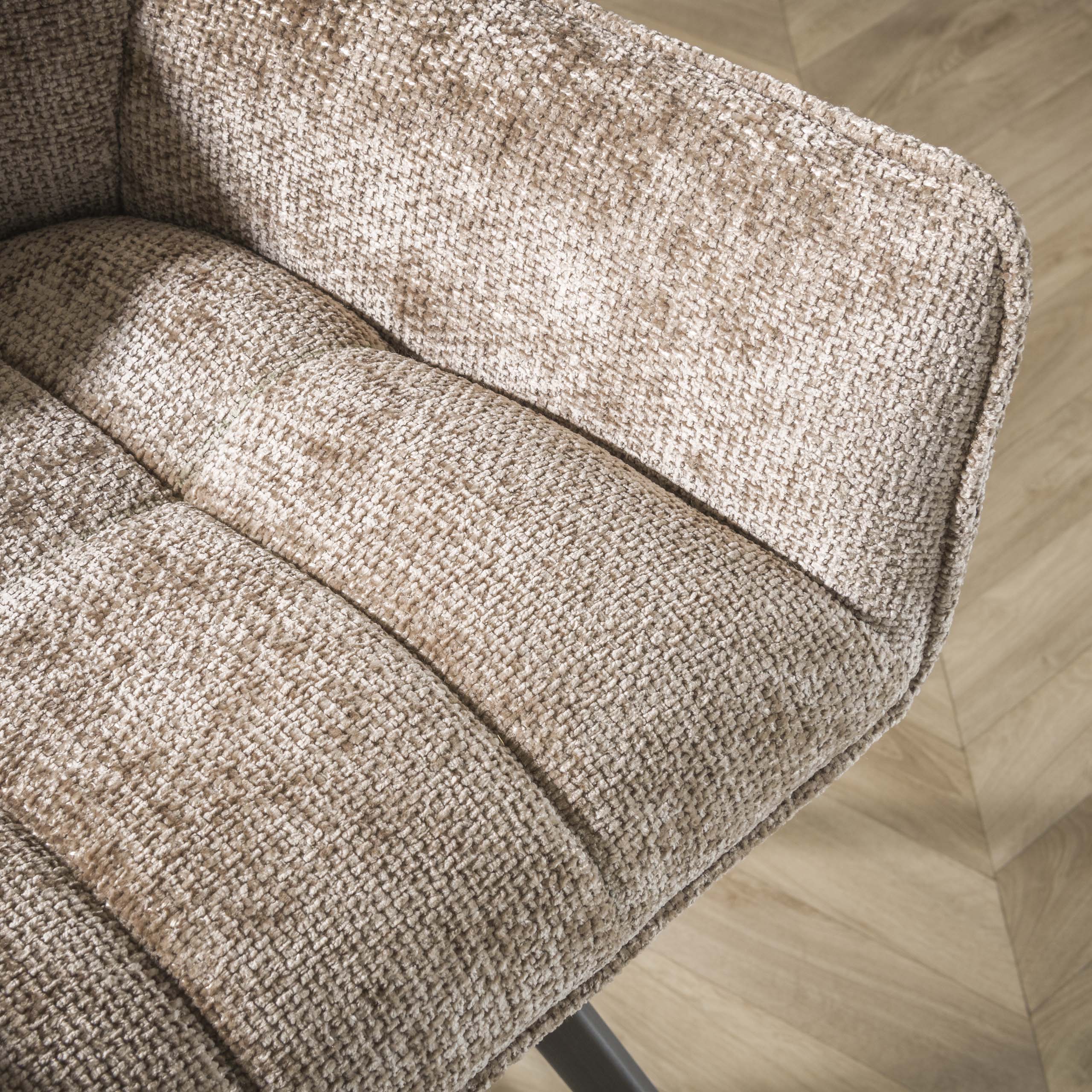 Sedia da bar Raster girevole - set di 2 - Hoven champagne