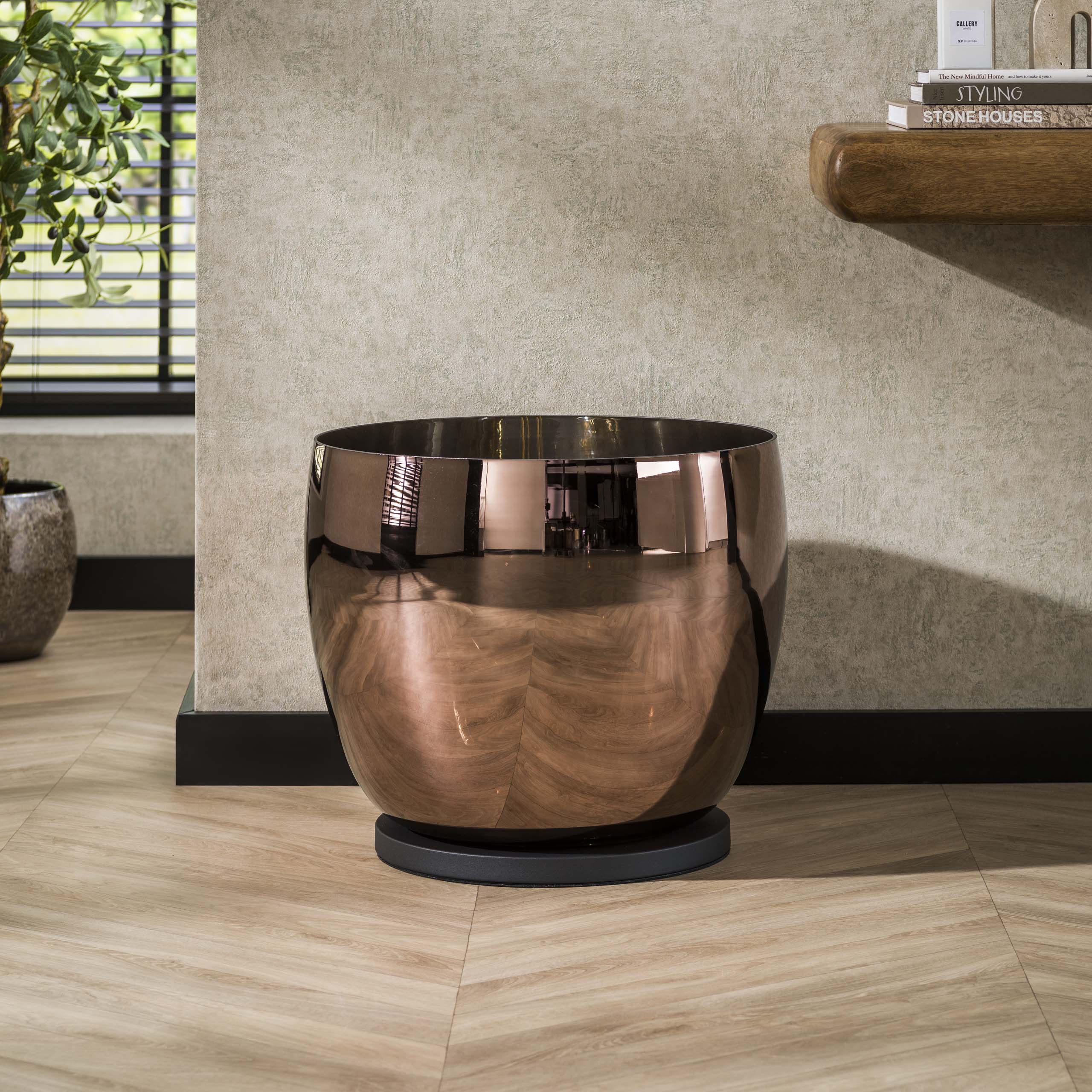 Lampada da terra UP XXL 1 luce - vetro ramato