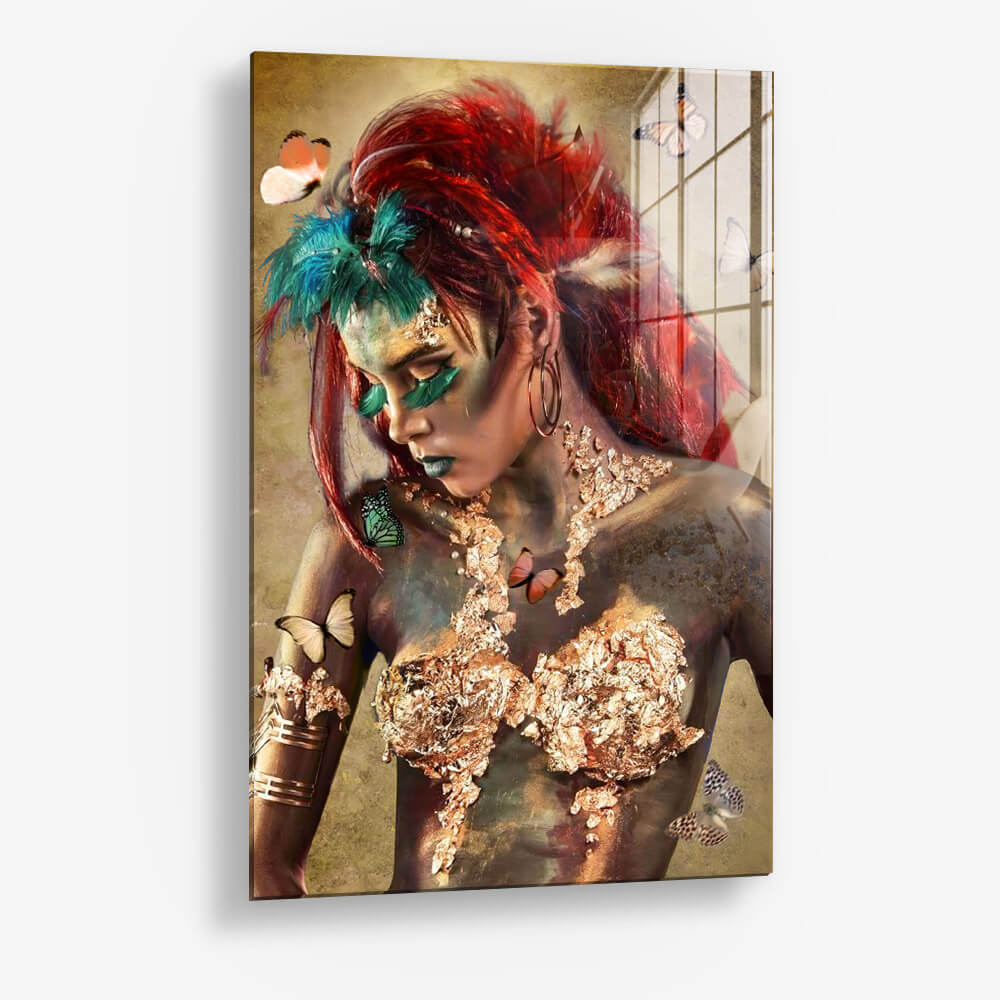 Woman and Butterflies – Vetro
