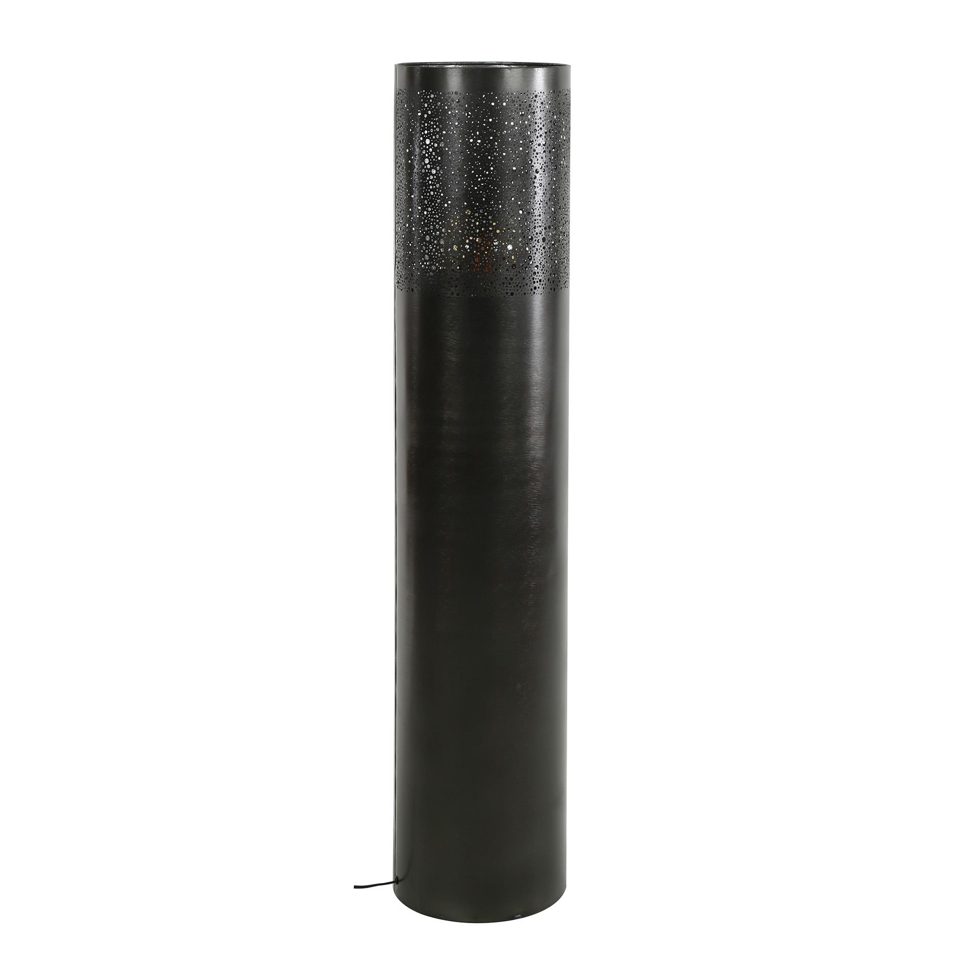 Floor lamp Cylinder Glow 1-light 120 cm - Black nickel