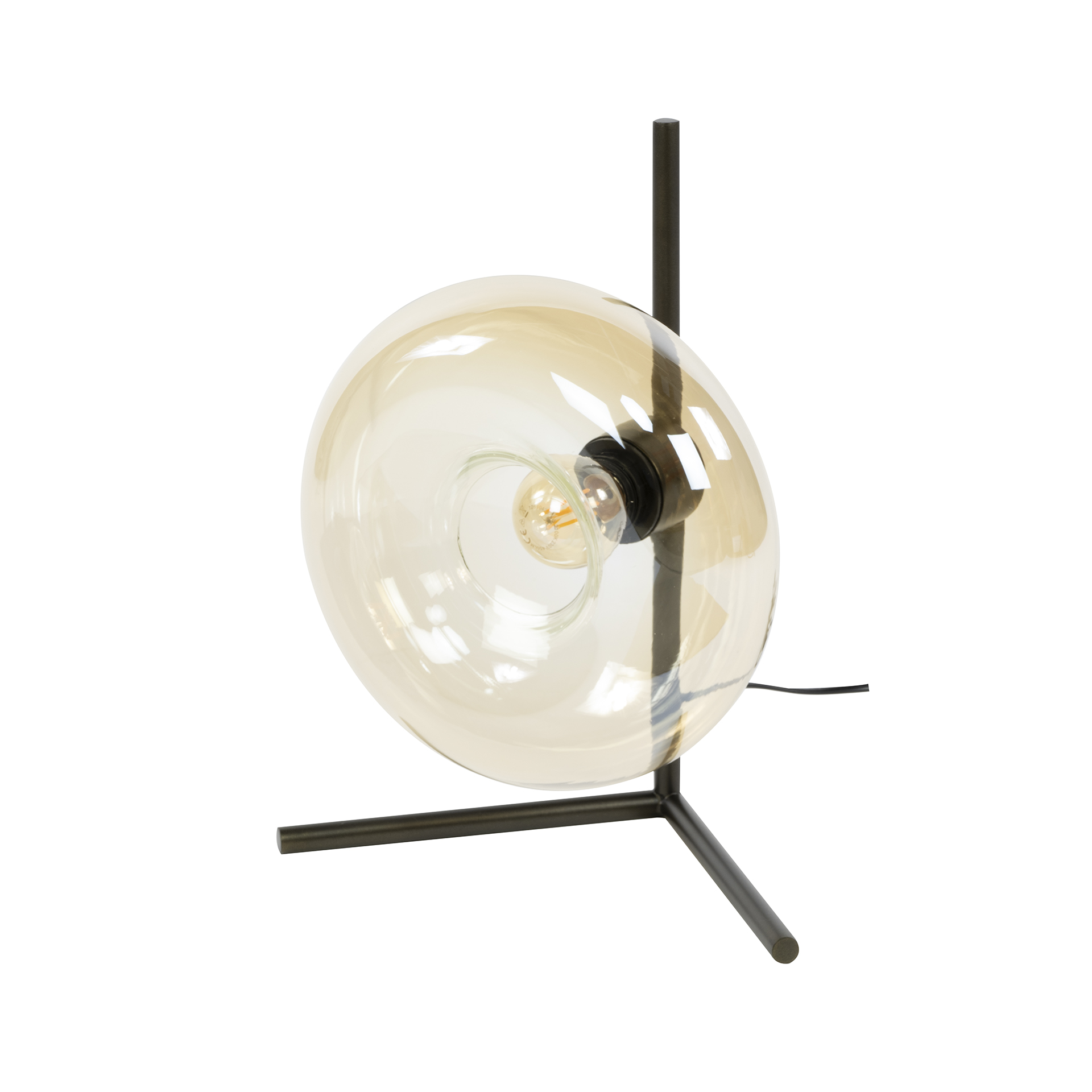 Lampada da tavolo Soll a 1 luce - Vetro ambra