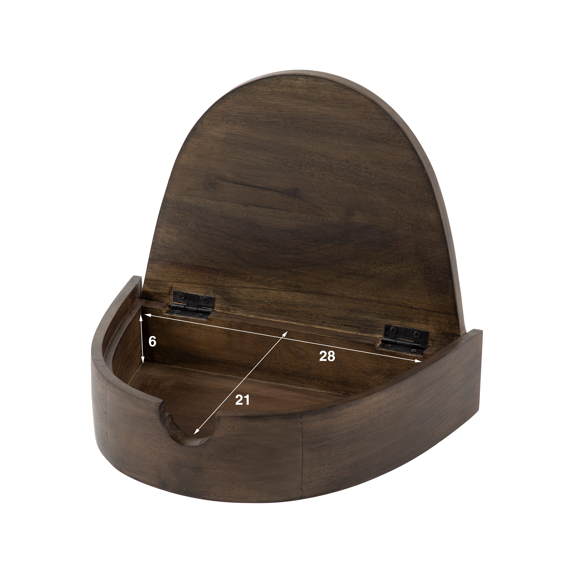 Comodino Cove sospeso 1 cassetto - set di 2 - smalto acacia