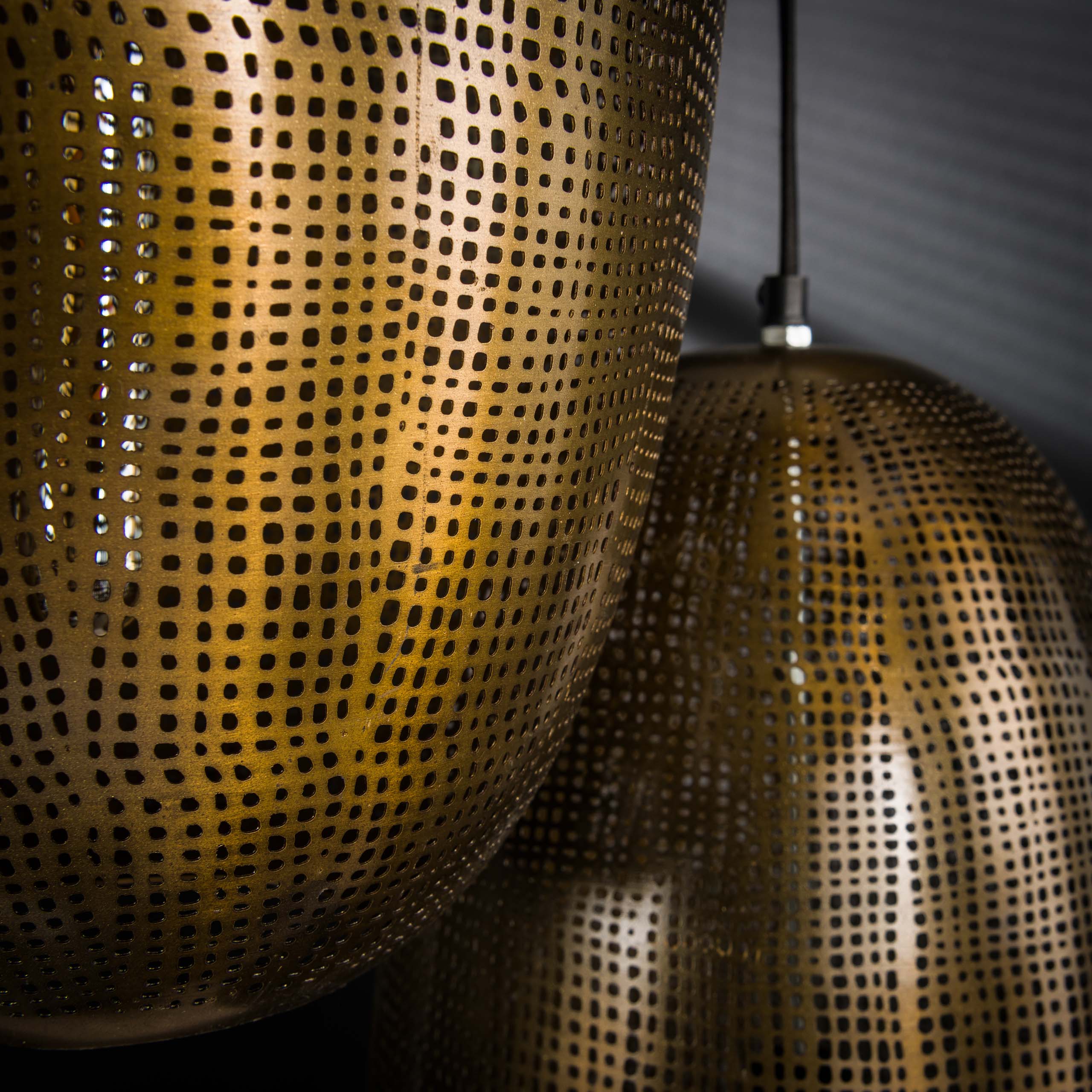 Lampada a sospensione Cosmic a gradini a 3 luci - Bronzo antico