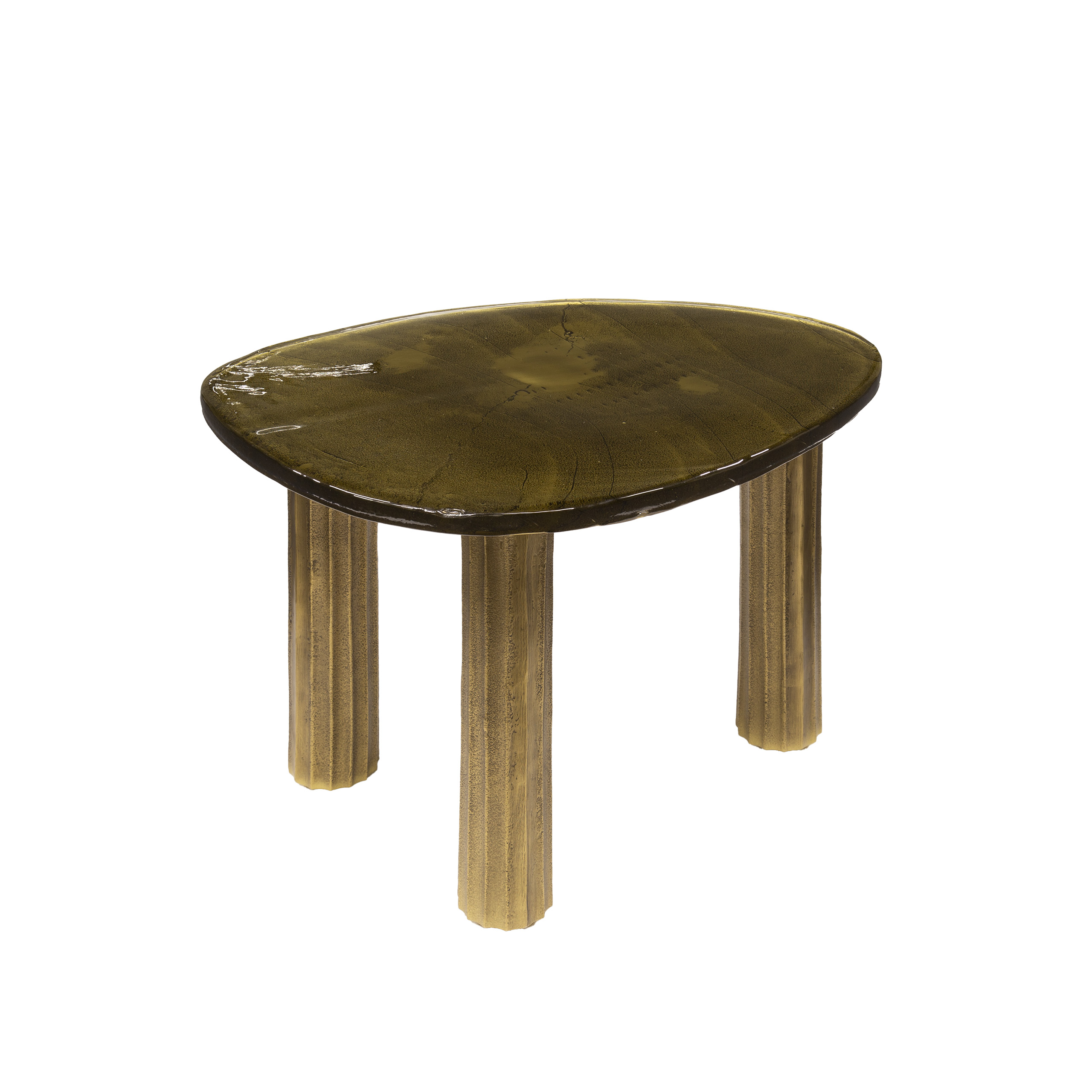 Coffee table Eclipse M - Antique gold