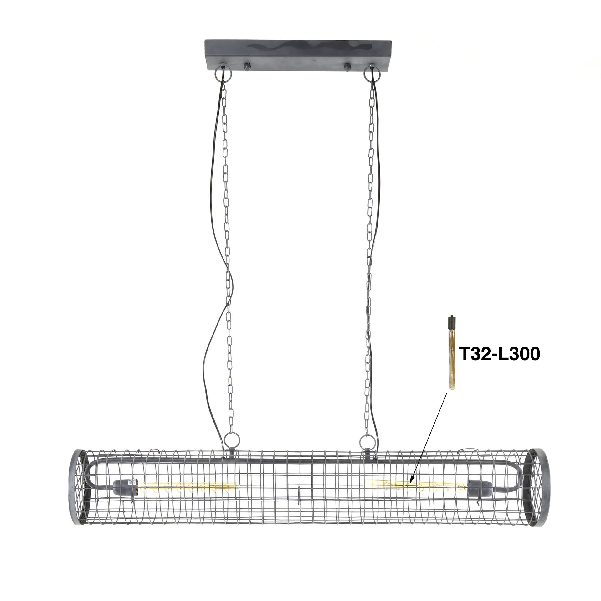 Lampada a sospensione maglia cilindrica D20cm/Grigio ardesia