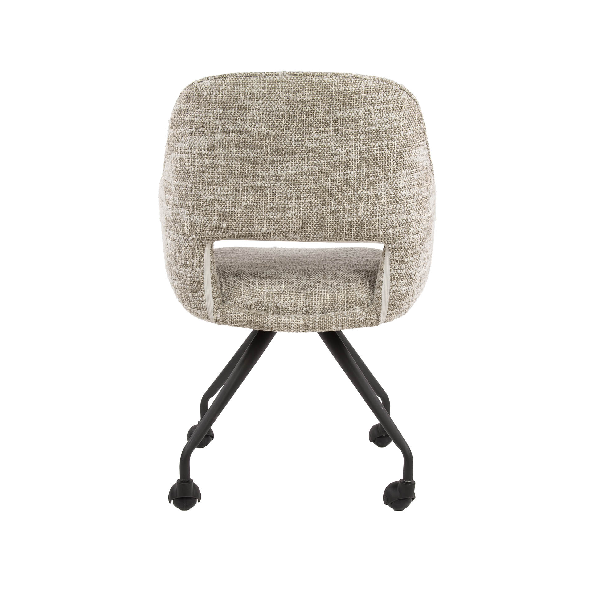 Armchair spring wheels VPE2 / Eagle off-white