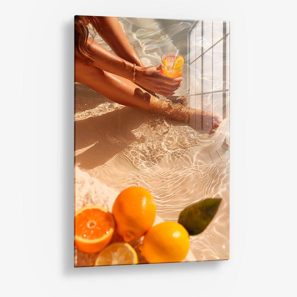 Fruits at the beach – Glass