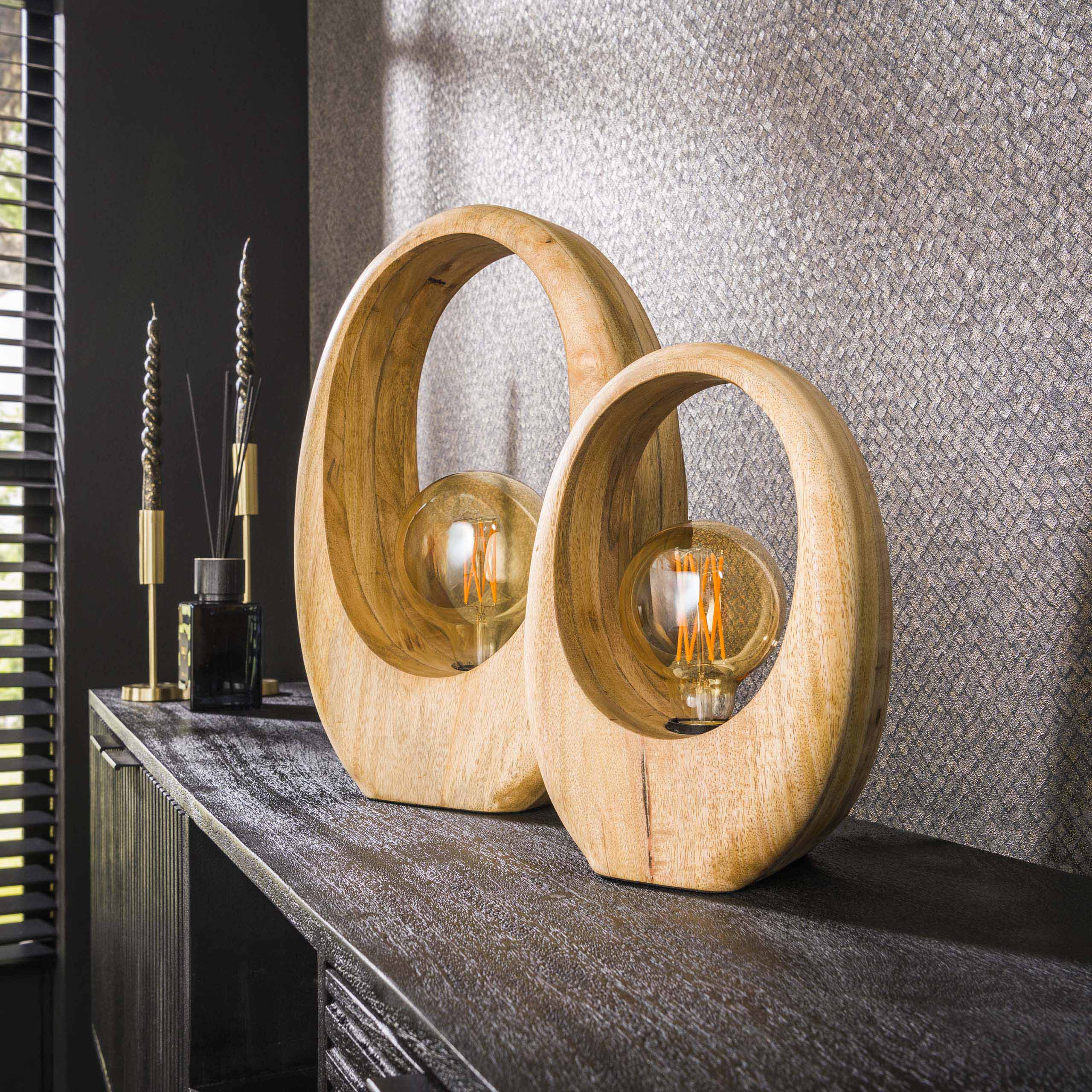 Lampada da tavolo 1L Arco legno L