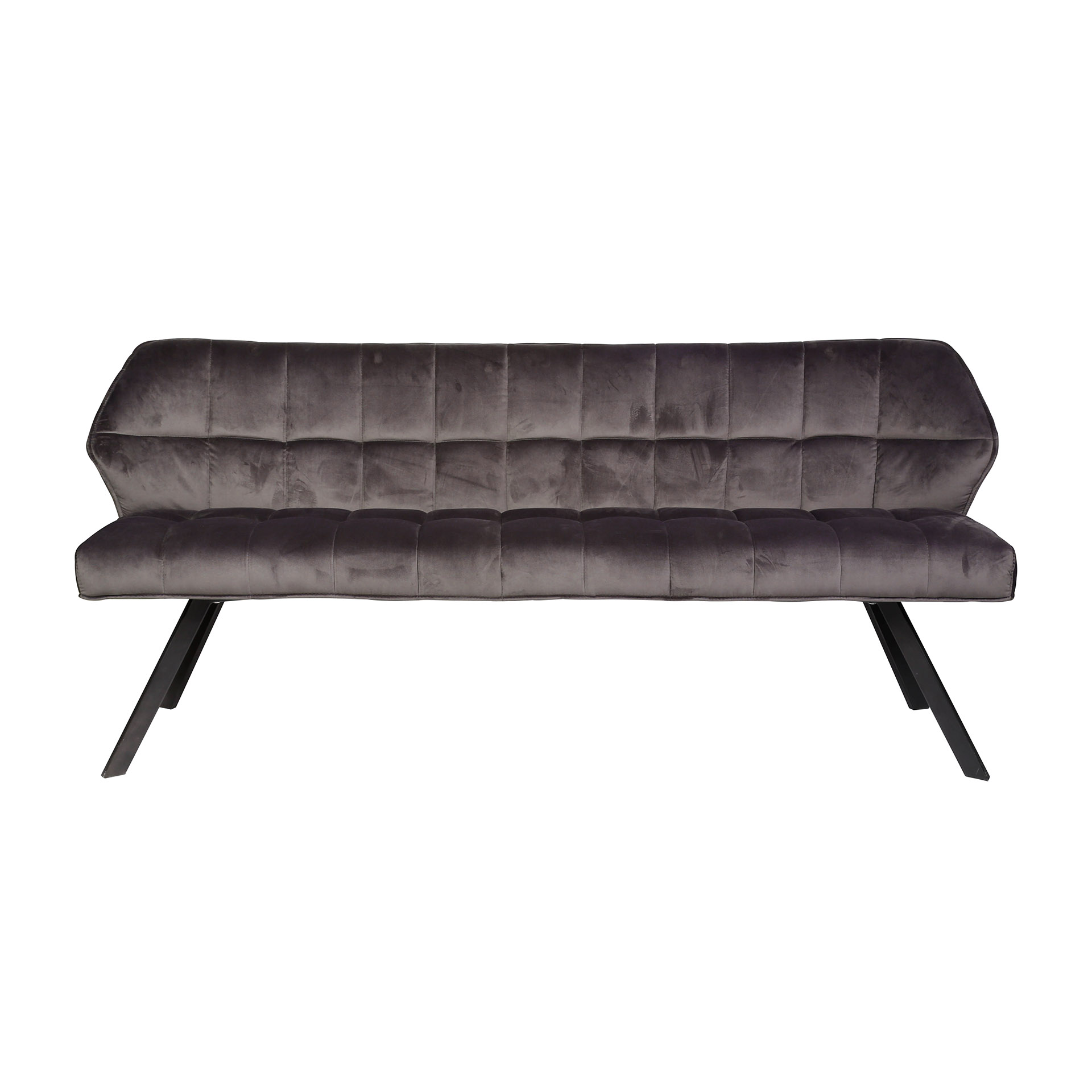 Dining room sofa grid / Anthracite velvet