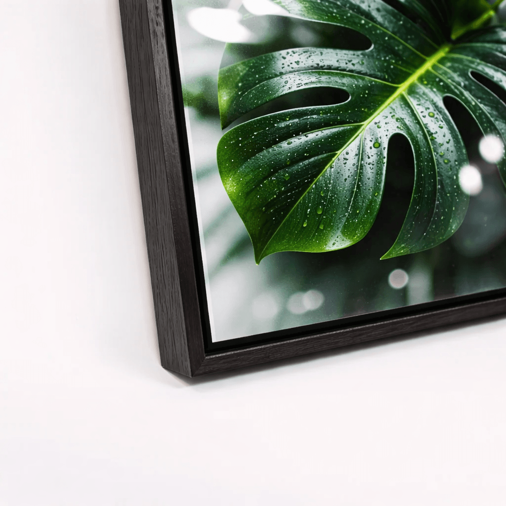 Cornice a cassetta - Nero (Glasschilderij)