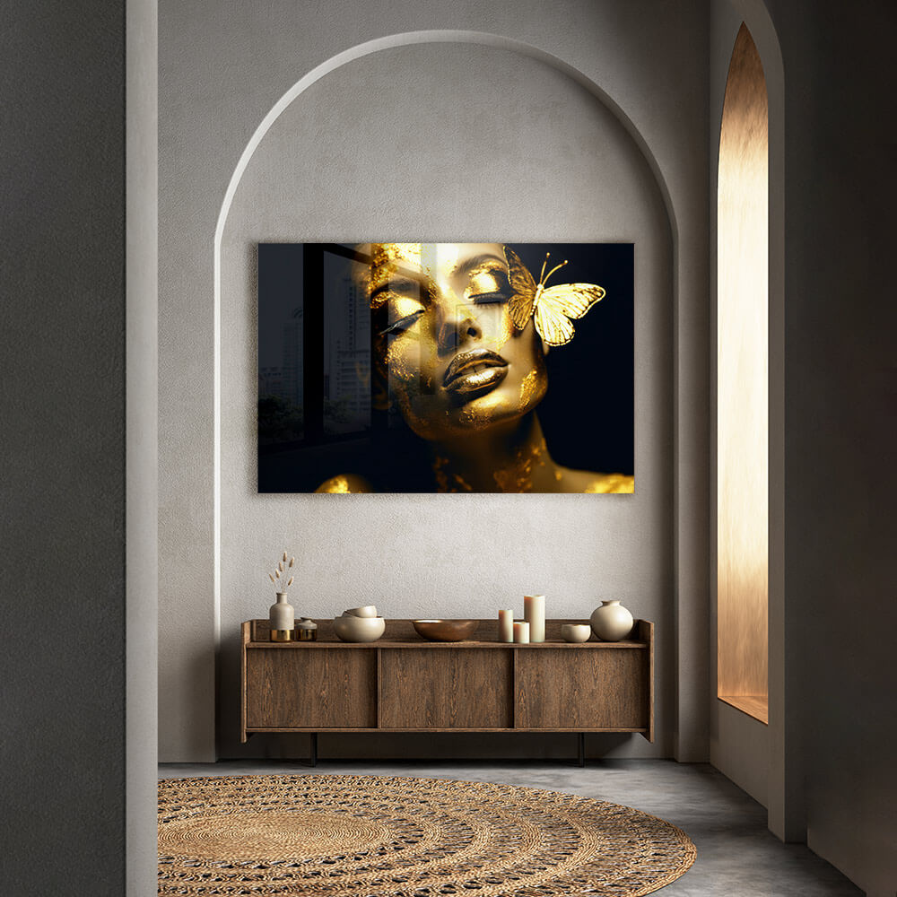Butterfly Woman (Gold) – Glass