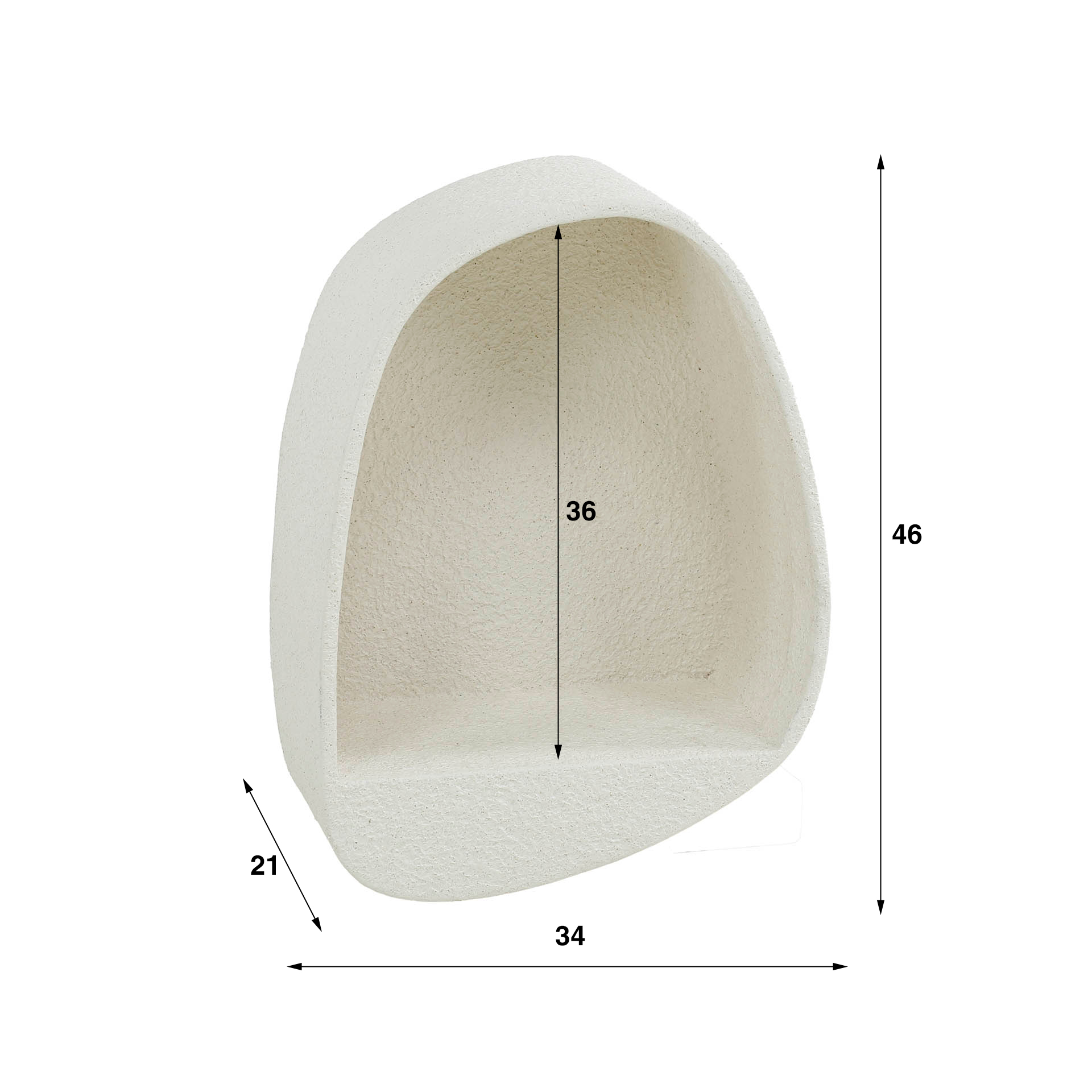 Mensola a muro in pietra goccia/marmo composito