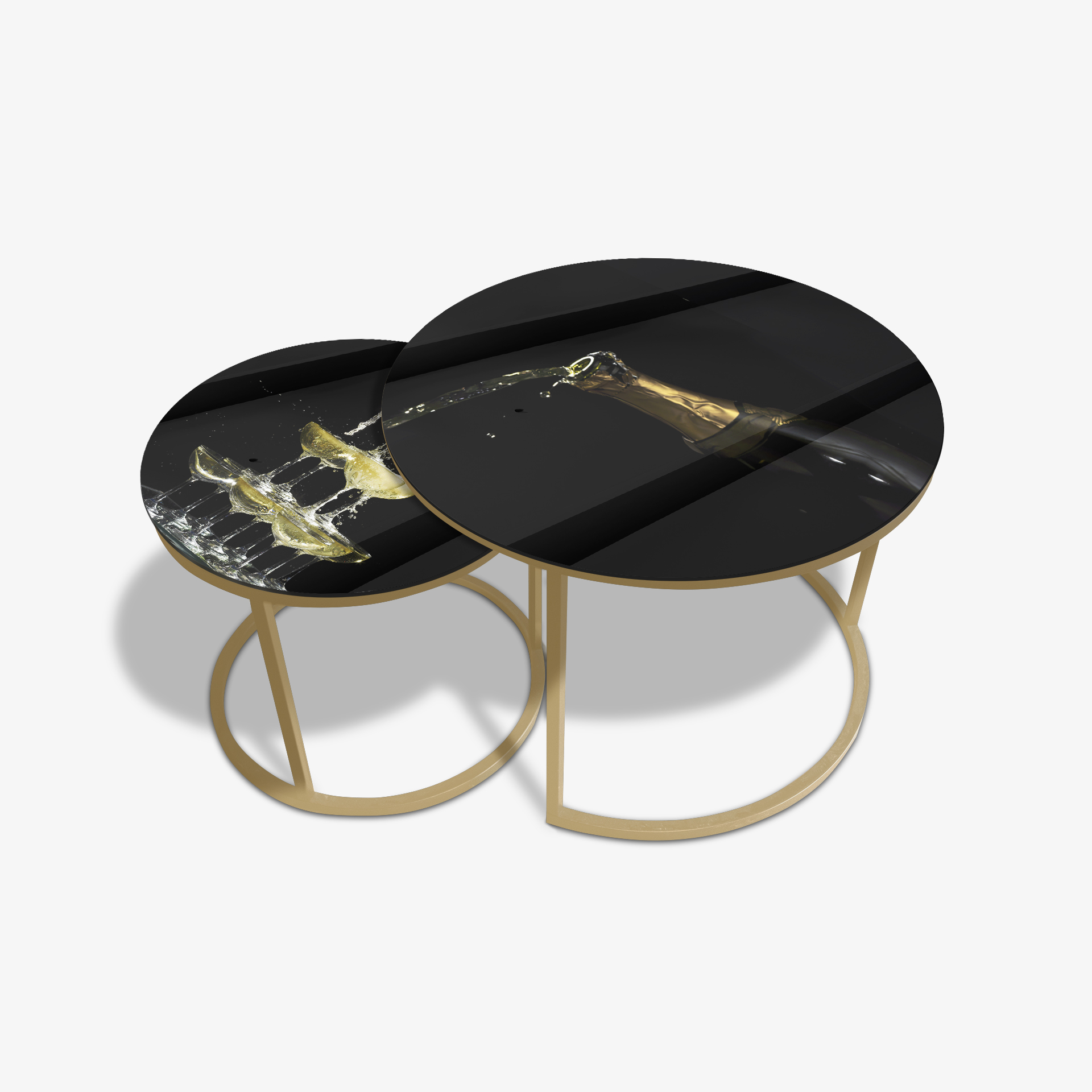 Coffee table Black - Champagne Fountain