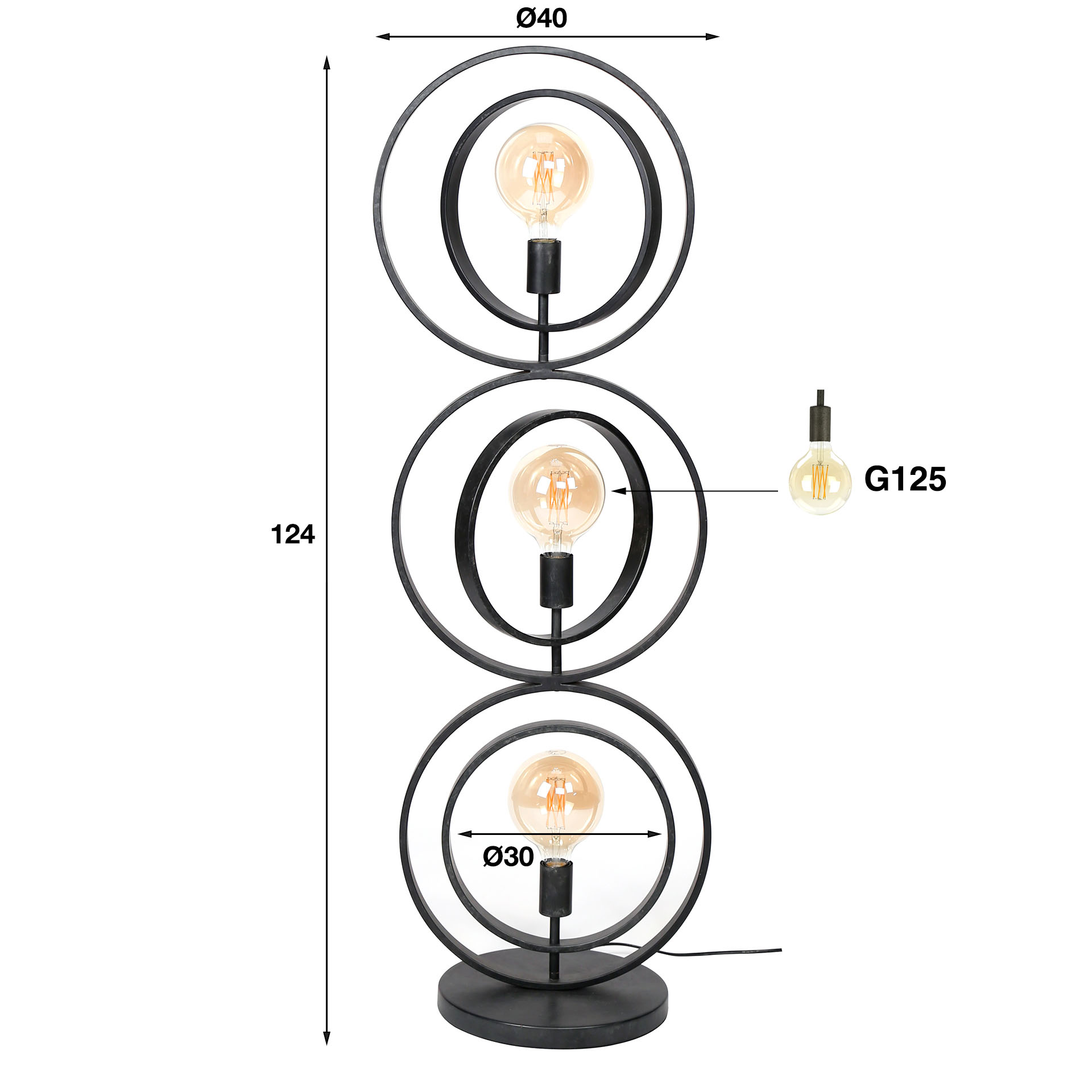 Lampada da terra 3L Infinita