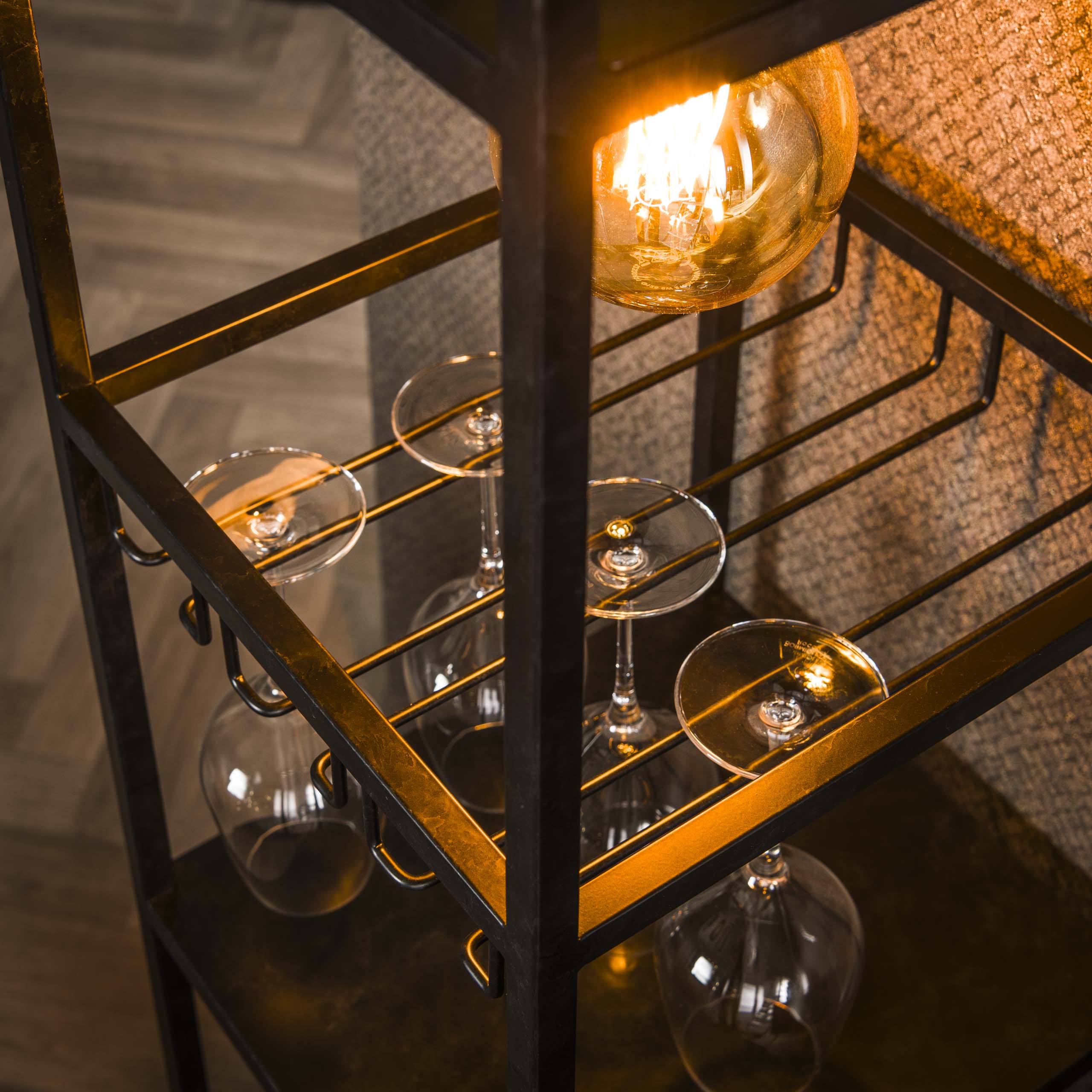 Lampada portabottiglie Decora 1-luce - Antracite