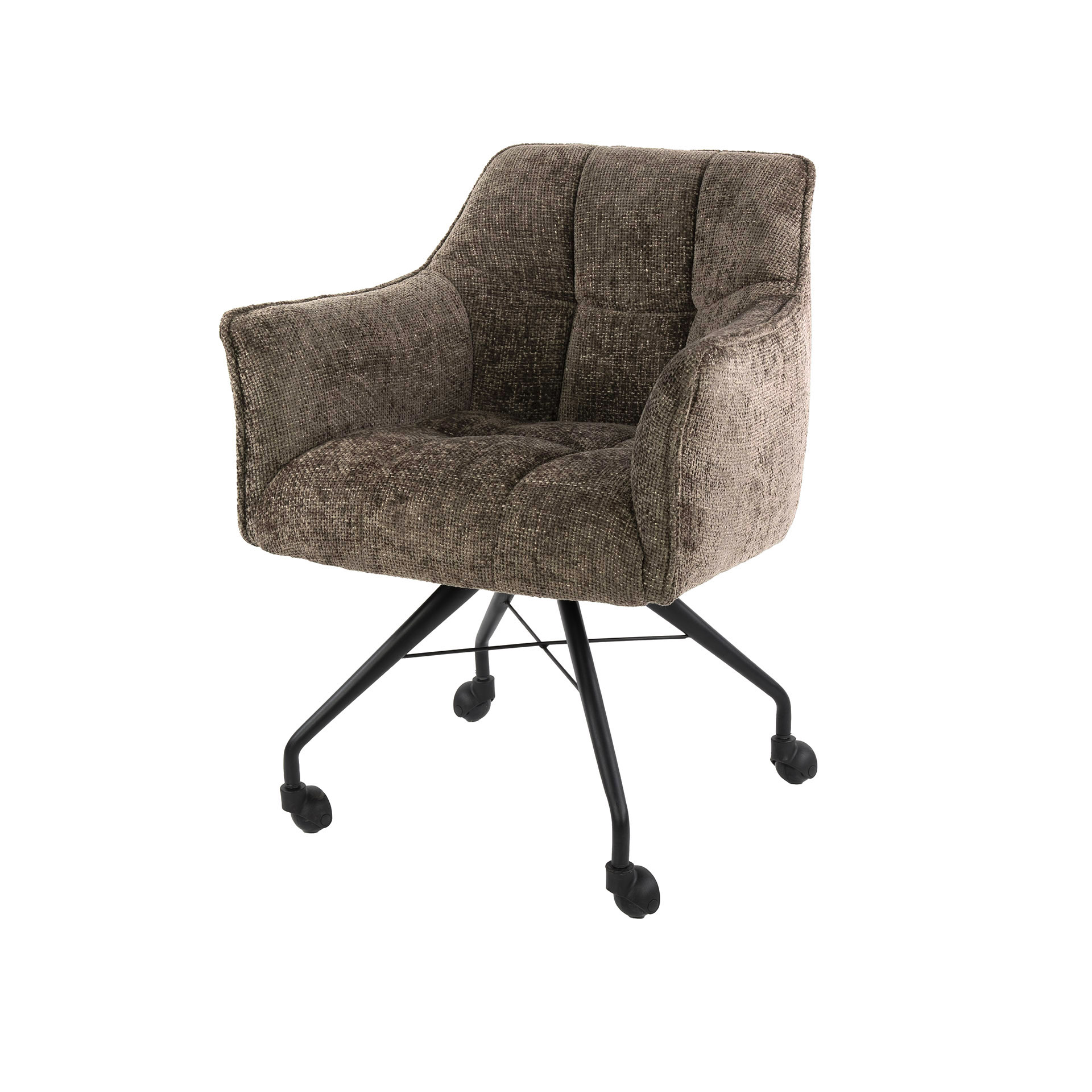 Poltrona con ruote Raster - confezione da 2 - Hoven tortora