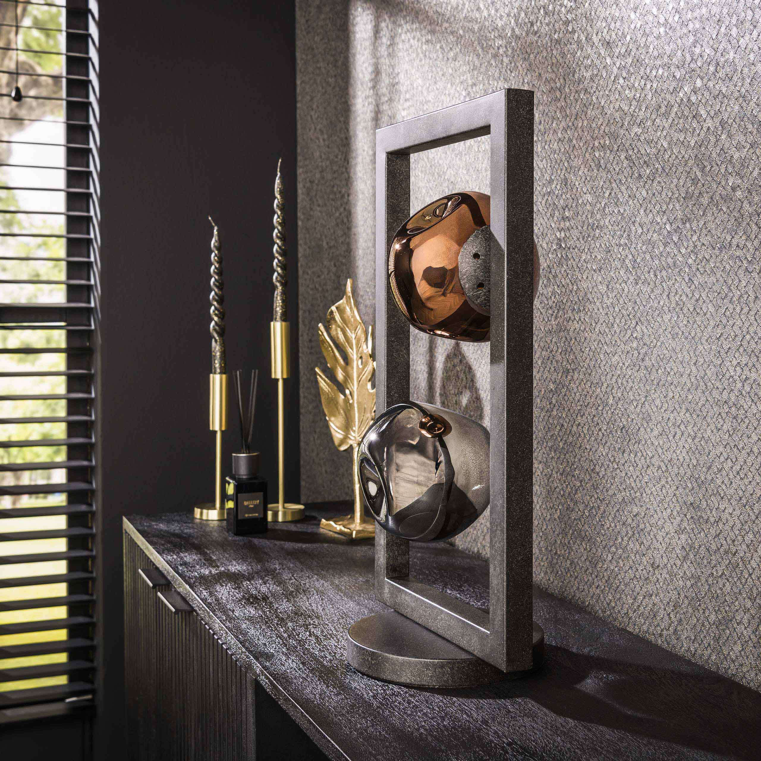 Lampada da tavolo Stellar a 2 luci Artic nero