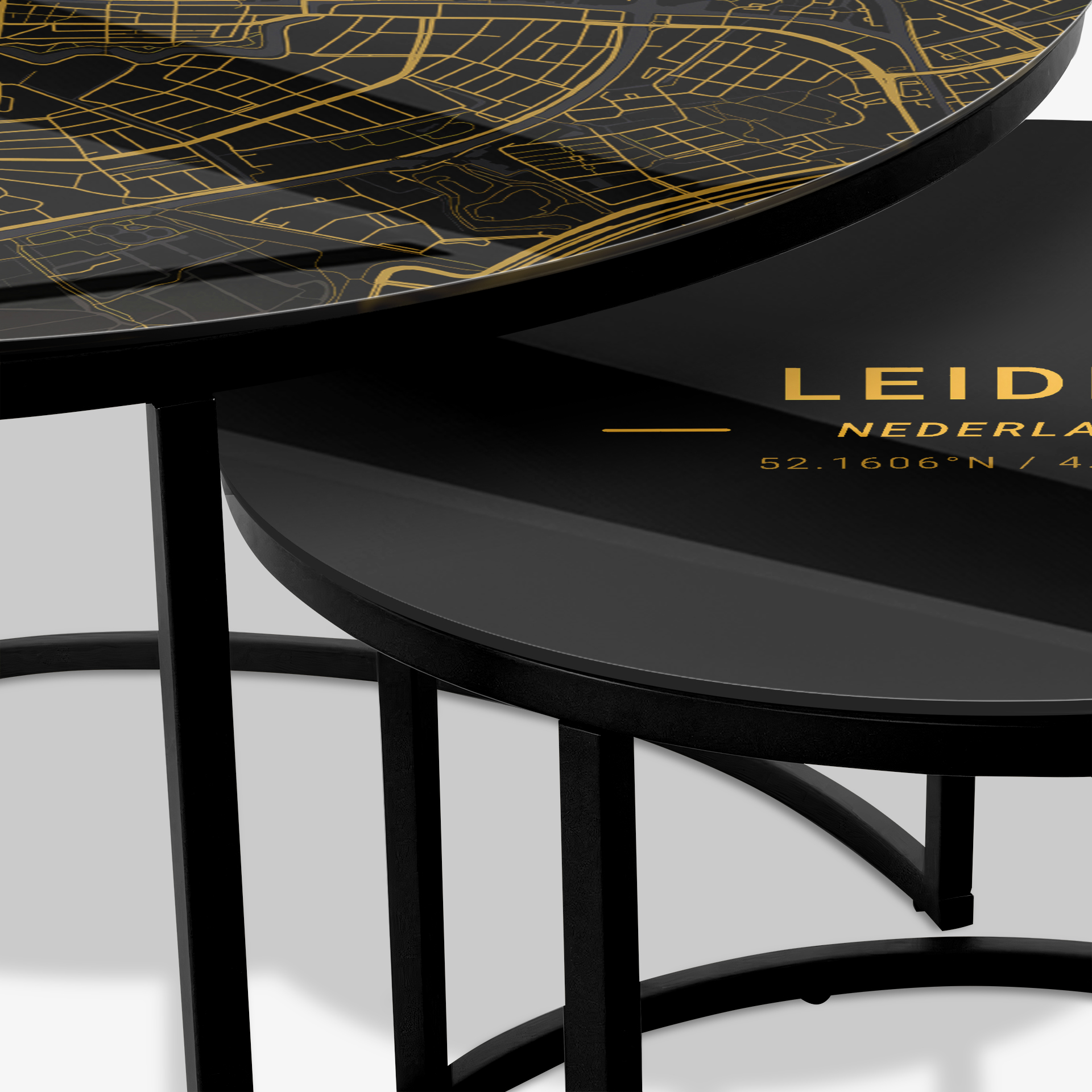 Coffee table Black - Leiden Gold