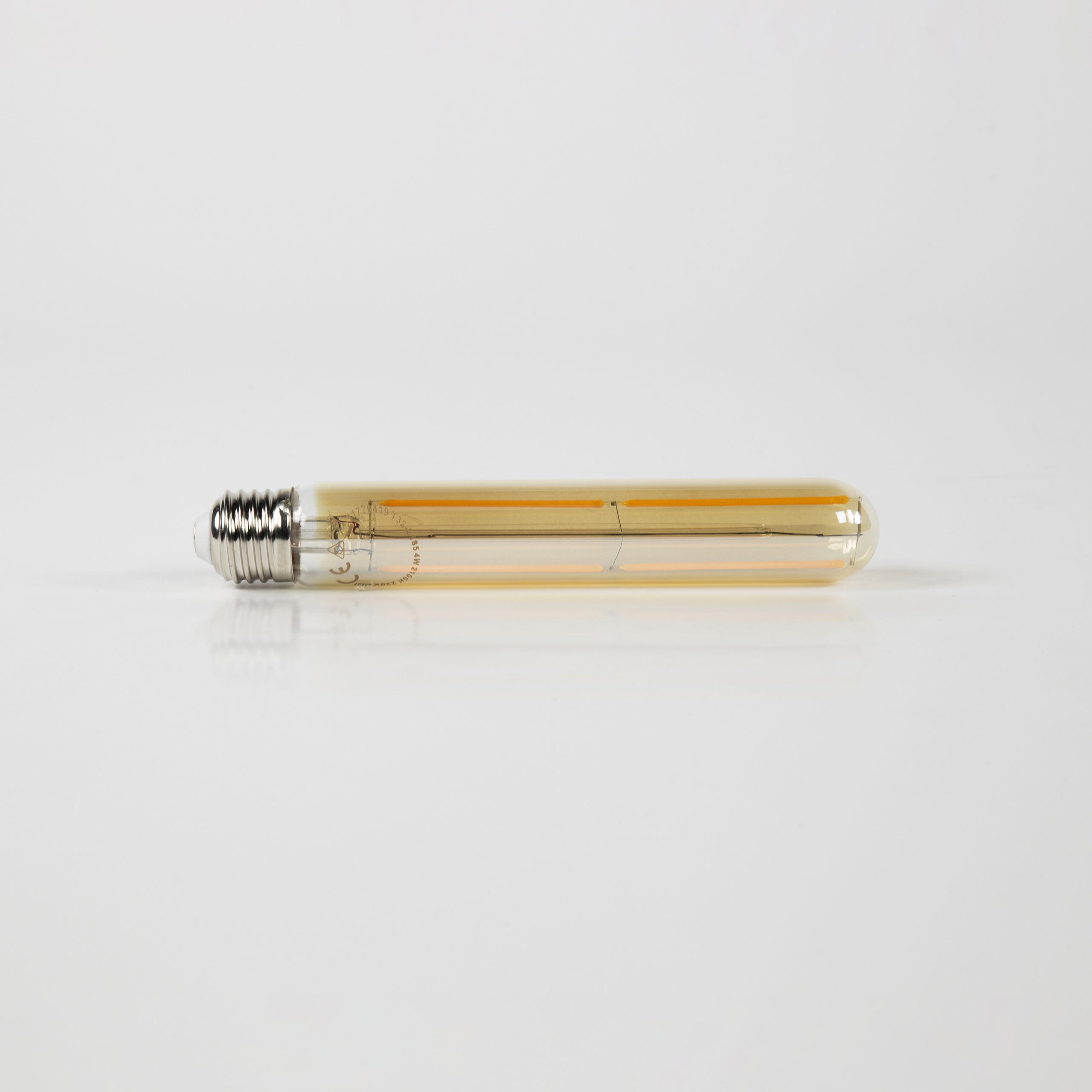 Sorgente luminosa LED [T32-L185] tubo a filamento 18,5 cm - E27 4W 2100K 280lm dimmerabile / Vetro ambrato