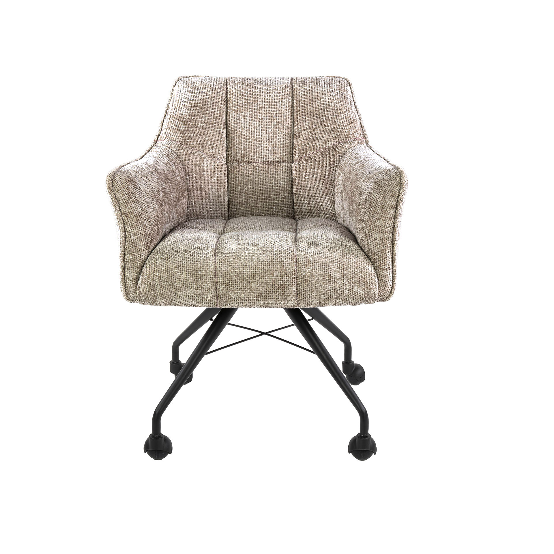 Poltrona con ruote Raster - per 2 - Hoven sabbia