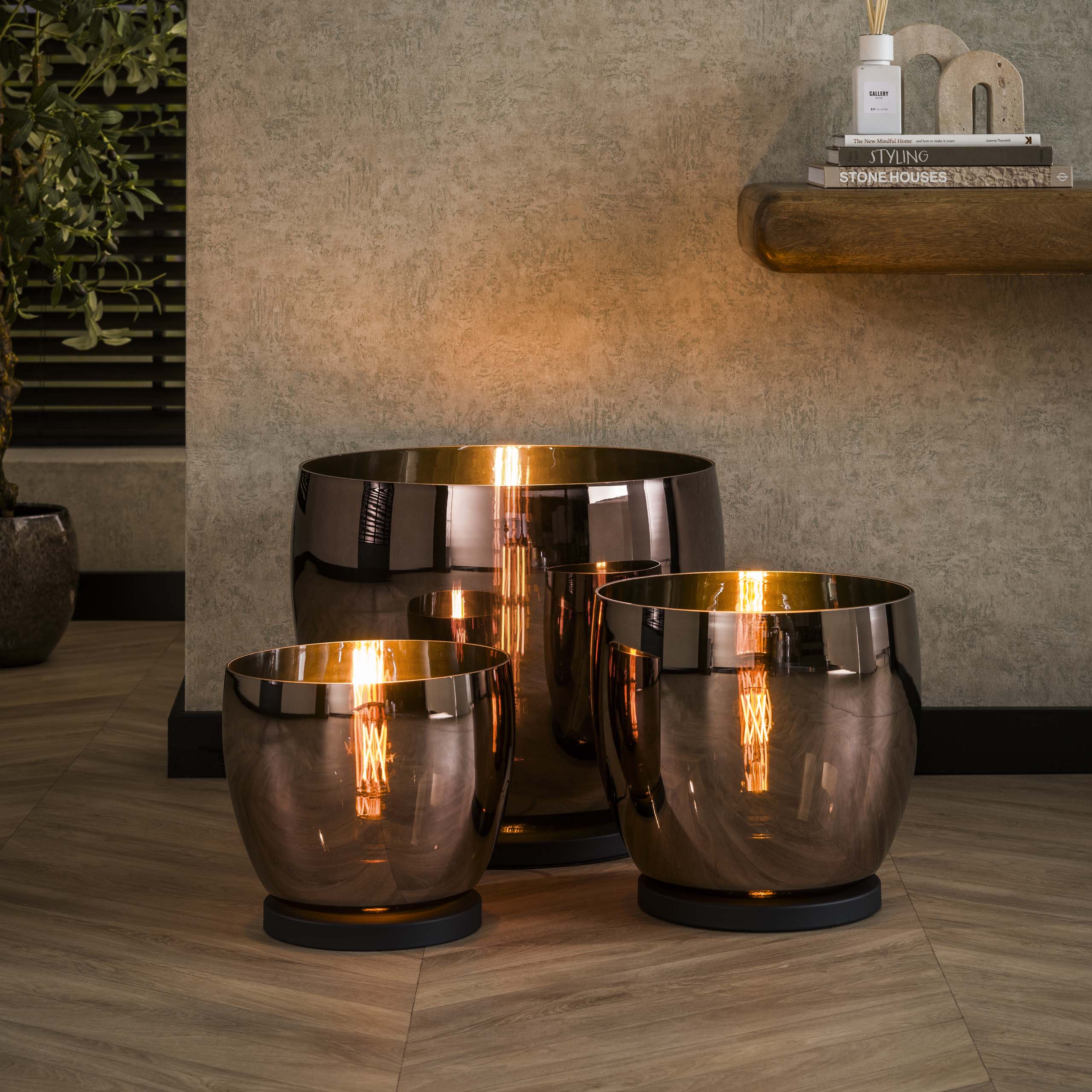 Lampada da terra UP XL a 1 luce in vetro ramato