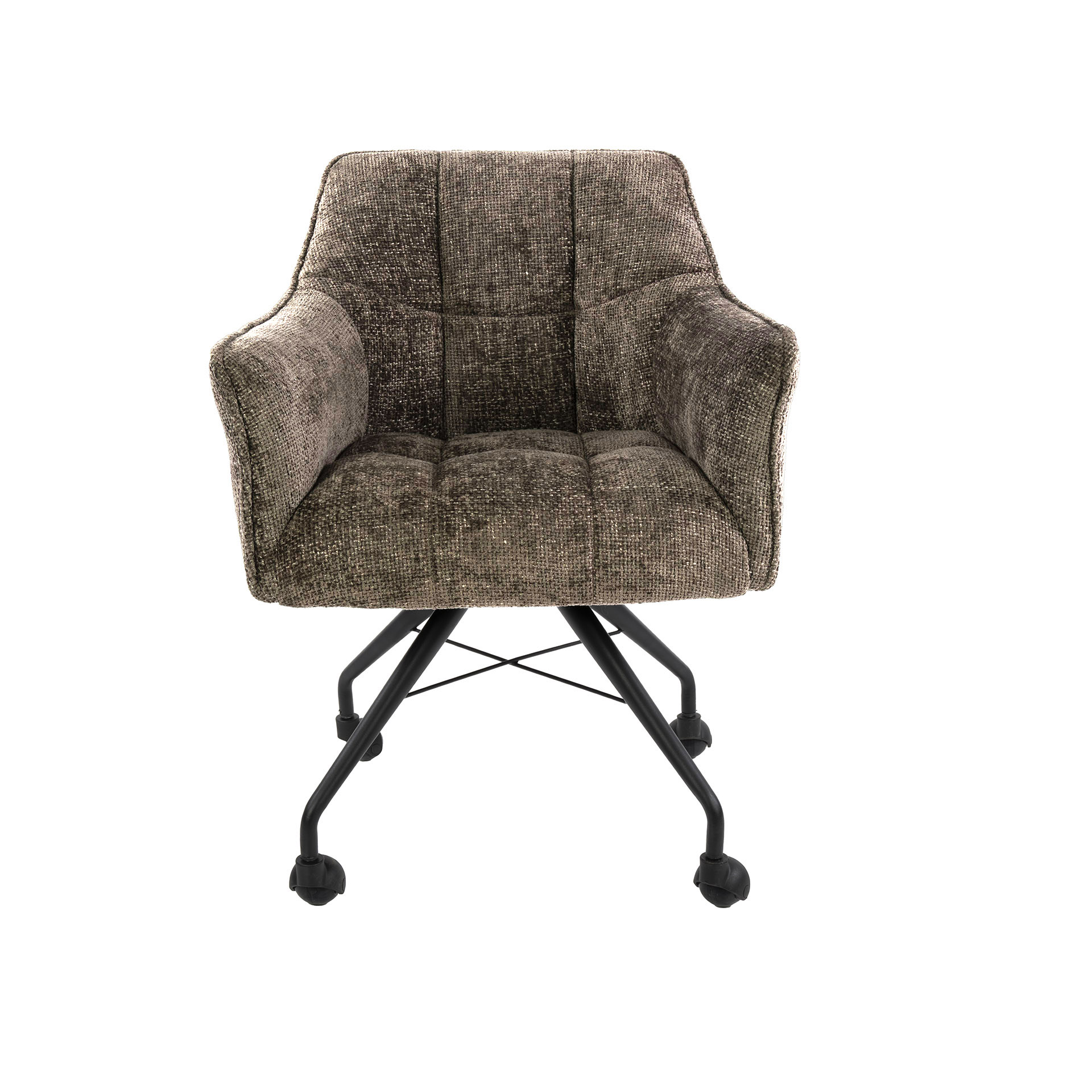 Poltrona con ruote Raster - confezione da 2 - Hoven tortora