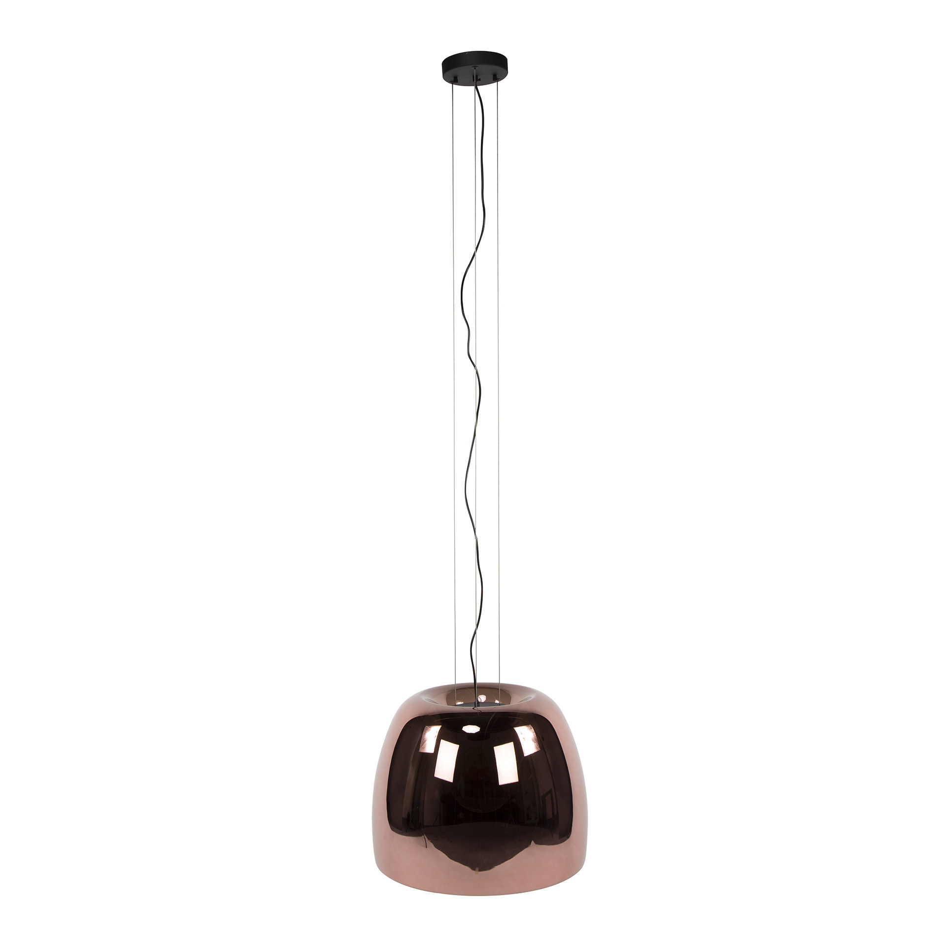 Hanging lamp Drift Glass XL 1-light - Copper glass