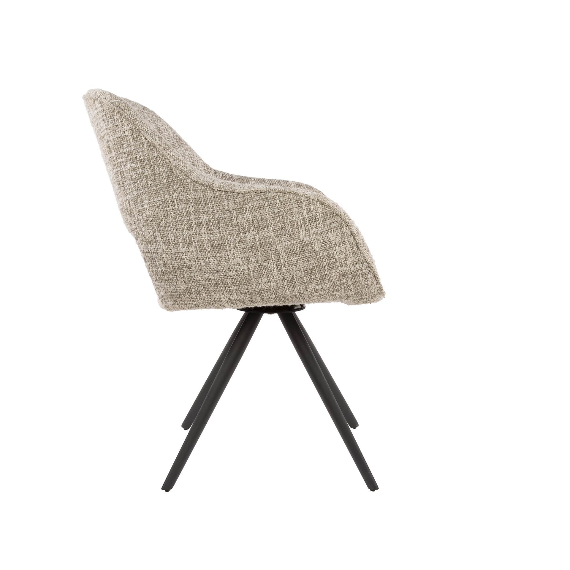 Poltrona girevole a molle. VPE2 / Aquila bianco sporco