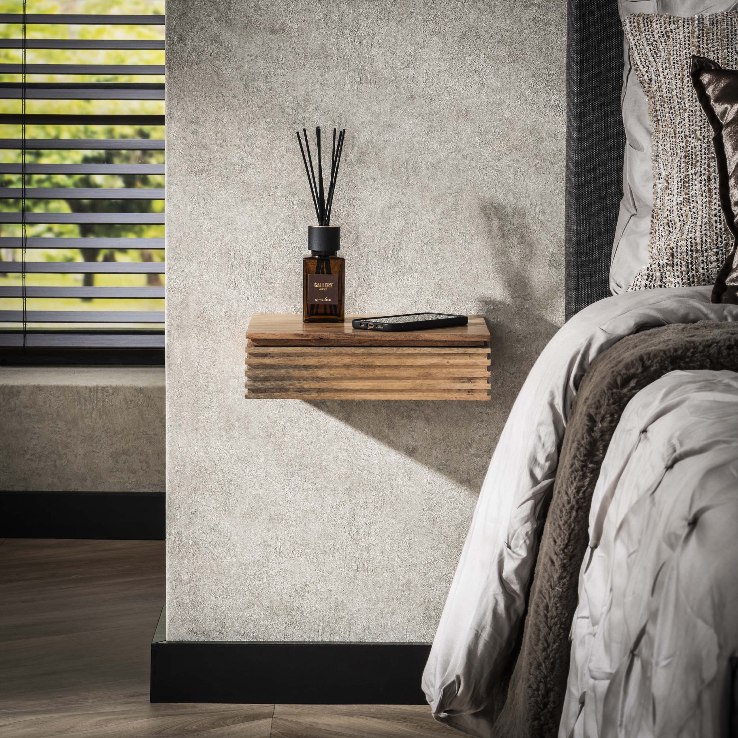 Comodino Layer XS 1 cassetto - set di 2 - Acacia massiccia