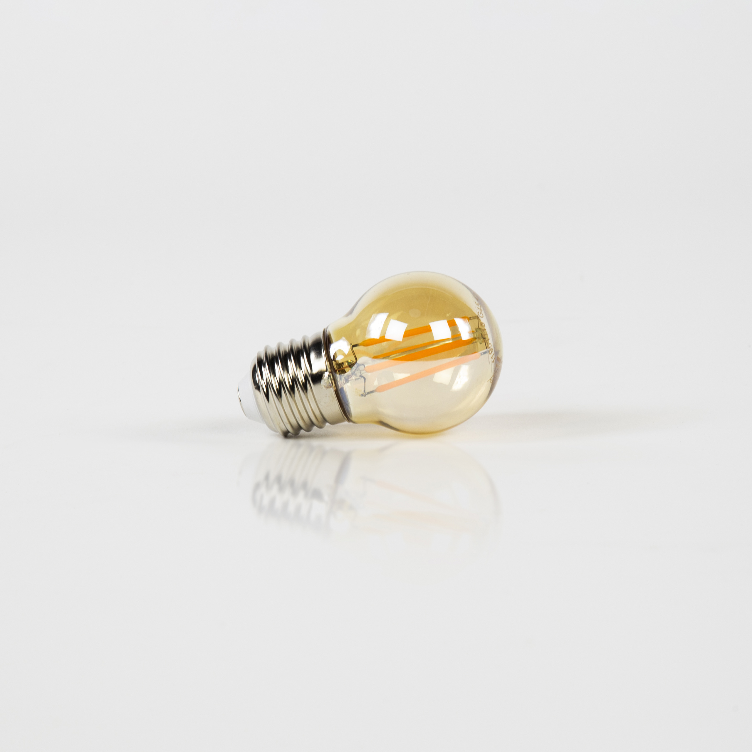 LED filament bulb G45 Ø4.5 cm - Amber glass