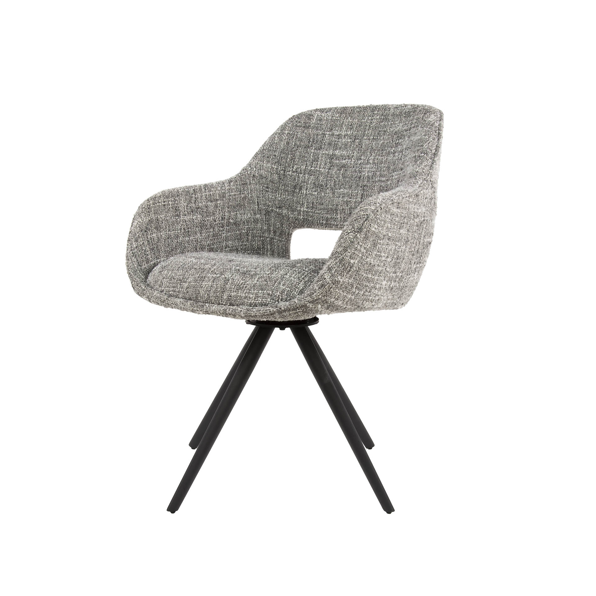 Poltrona girevole a molle. VPE2 / Eagle grigio acciaio