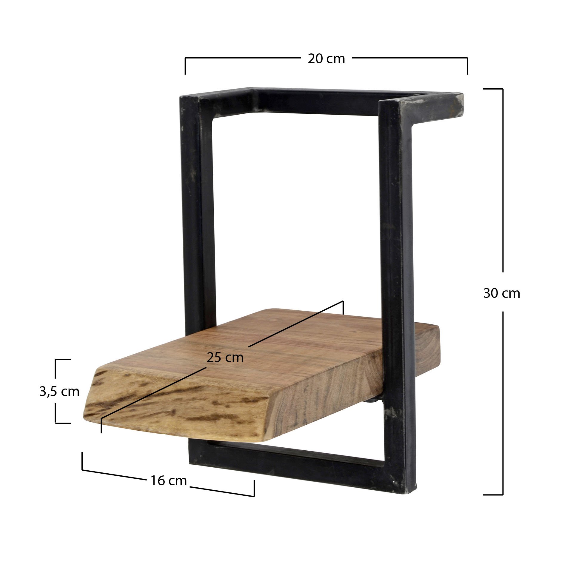 Mensola a muro Rivé 30cm