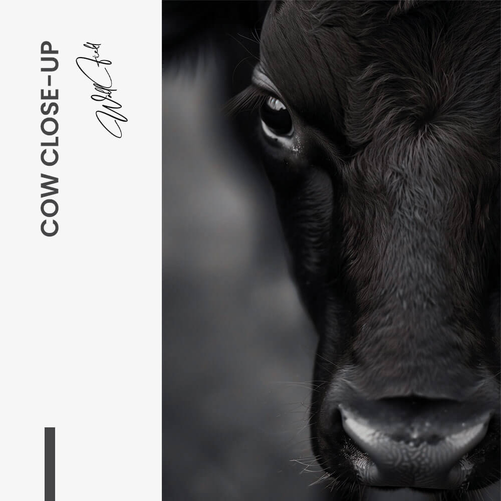 Cow Close-Up – Glass