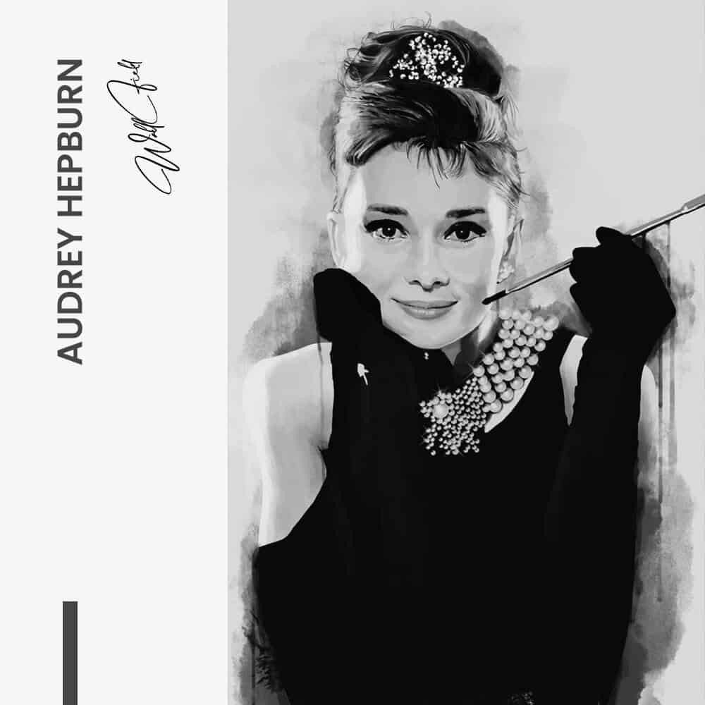 Audrey Hepburn - Glass