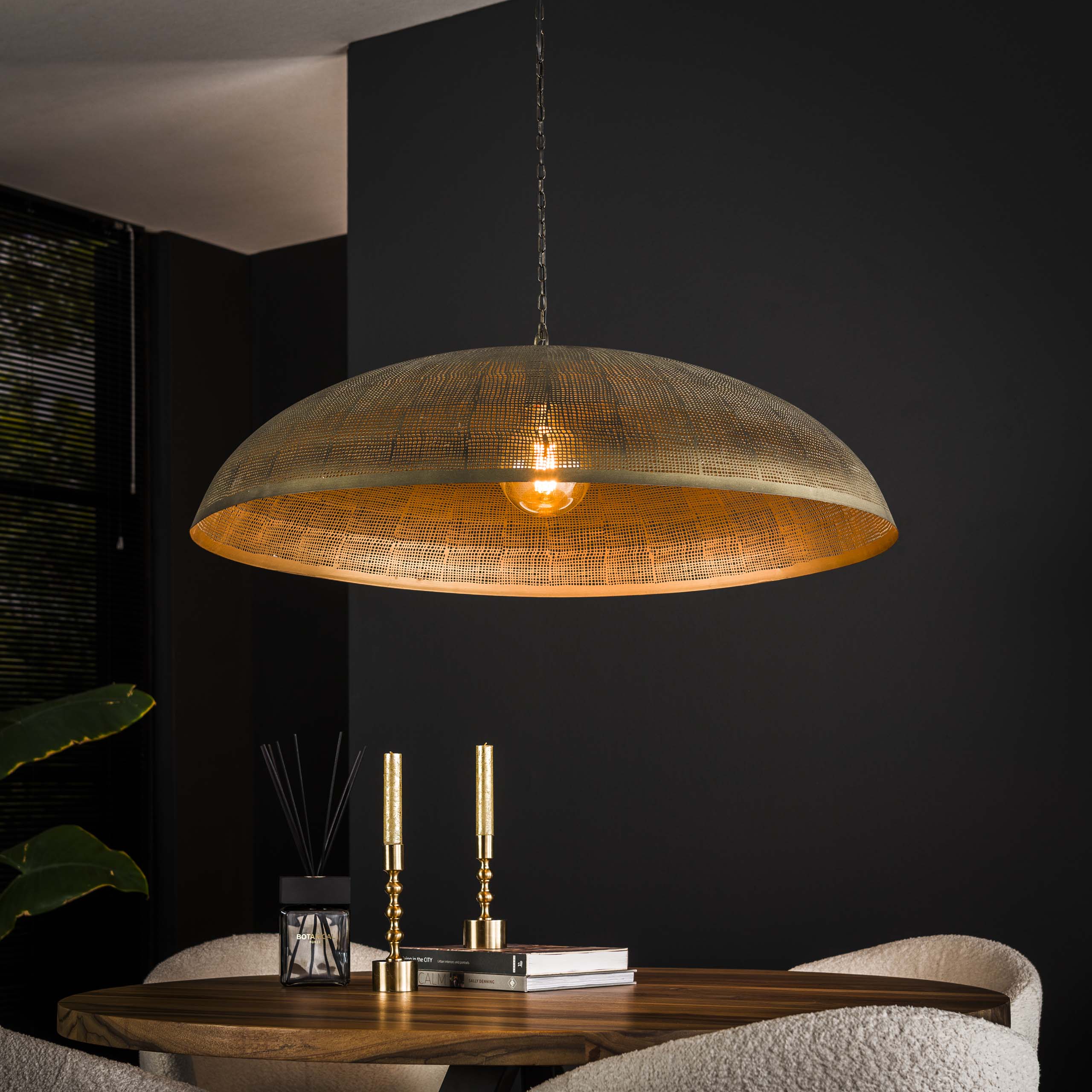 Lampada a sospensione Ø90 cosmica / Bronzo antico