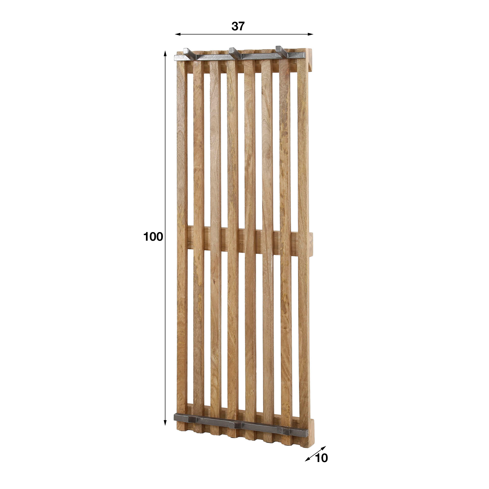 Coat rack tweak 2x3 hooks high / Solid mango sand color
