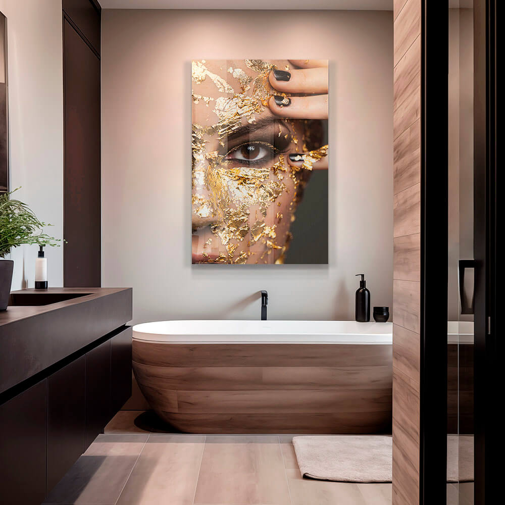 Quadro nero e oro