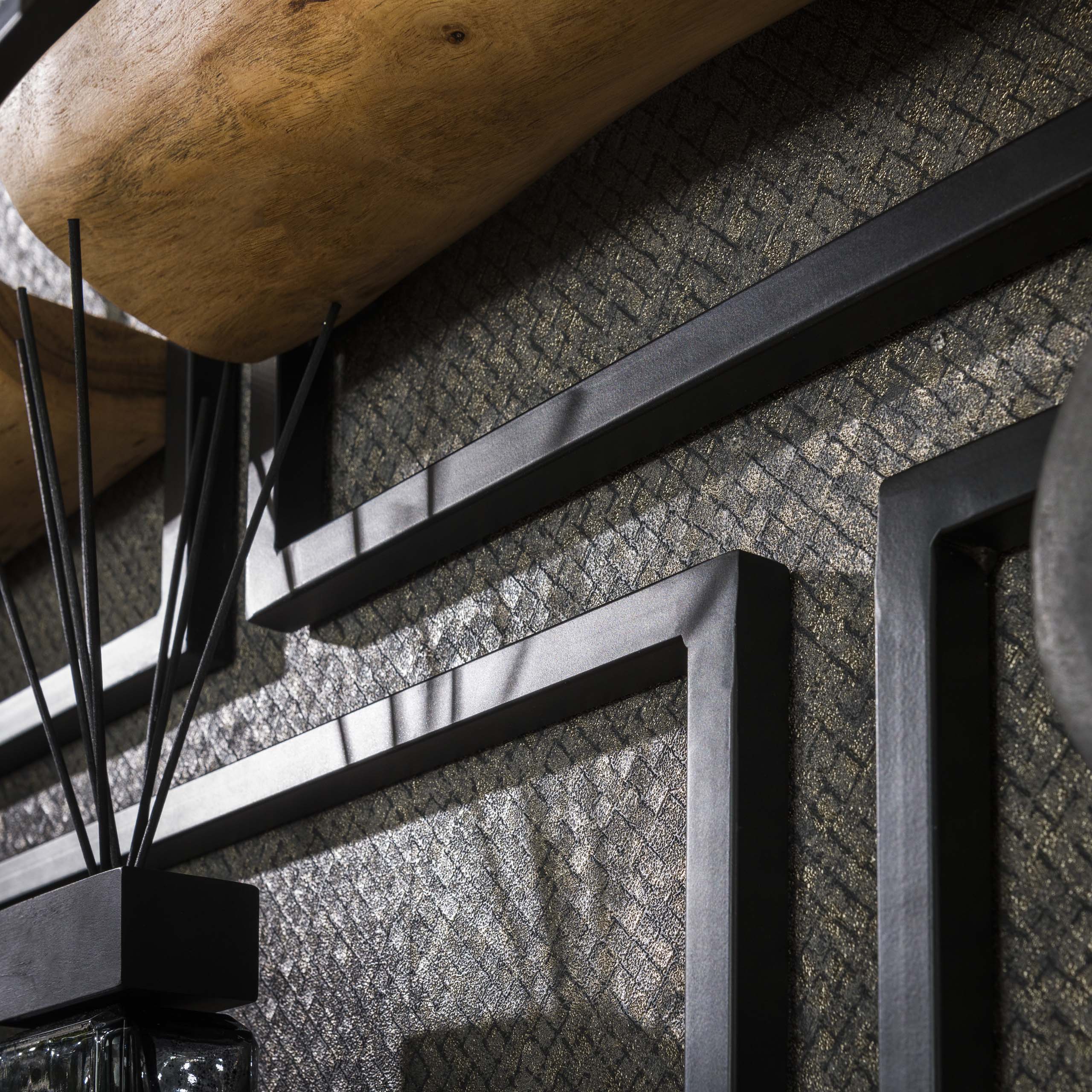 Set mensole da parete/5 bordi/Acacia massiccia naturale