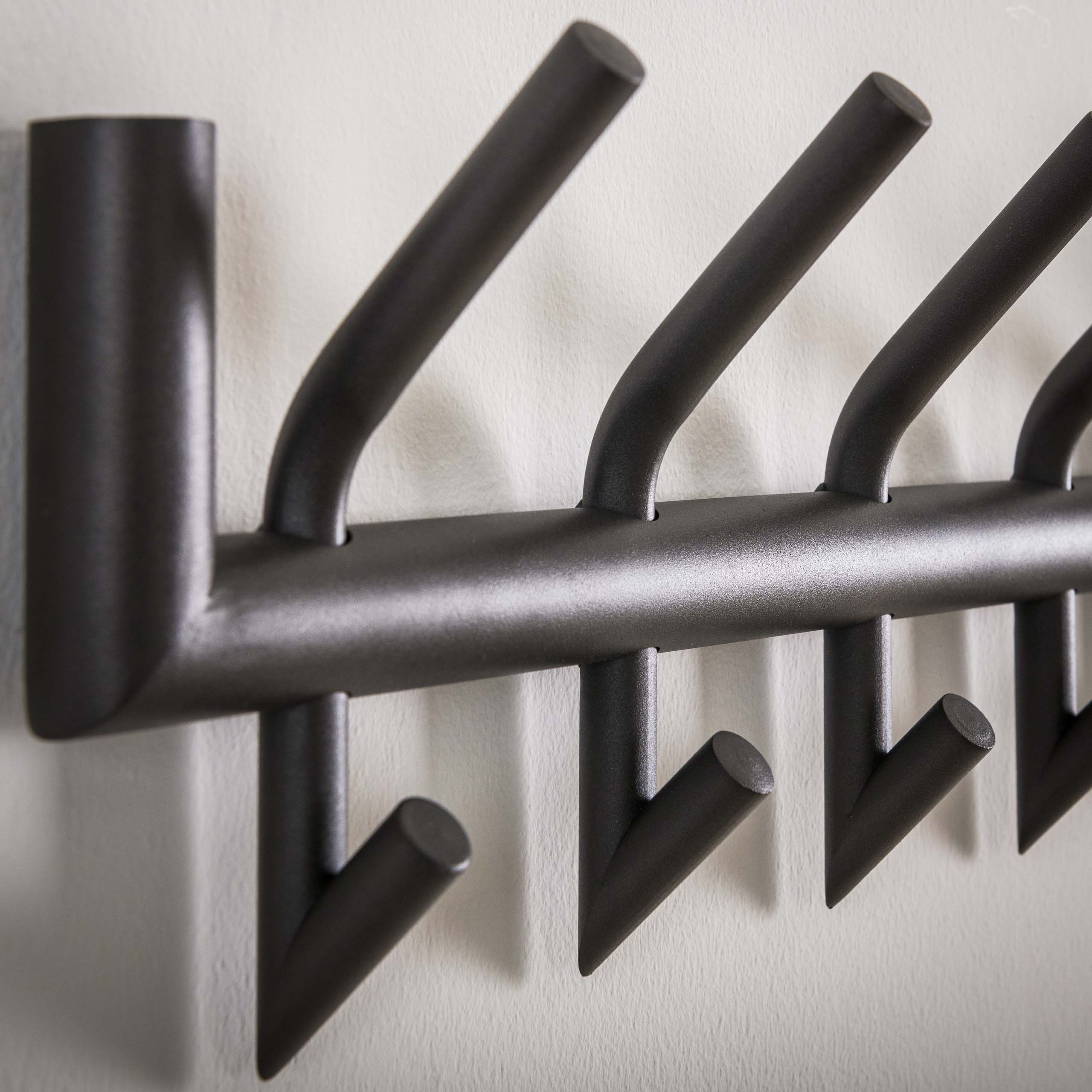 Armadio doccia tonda ad angolo 2x8 / Grigio scuro opaco