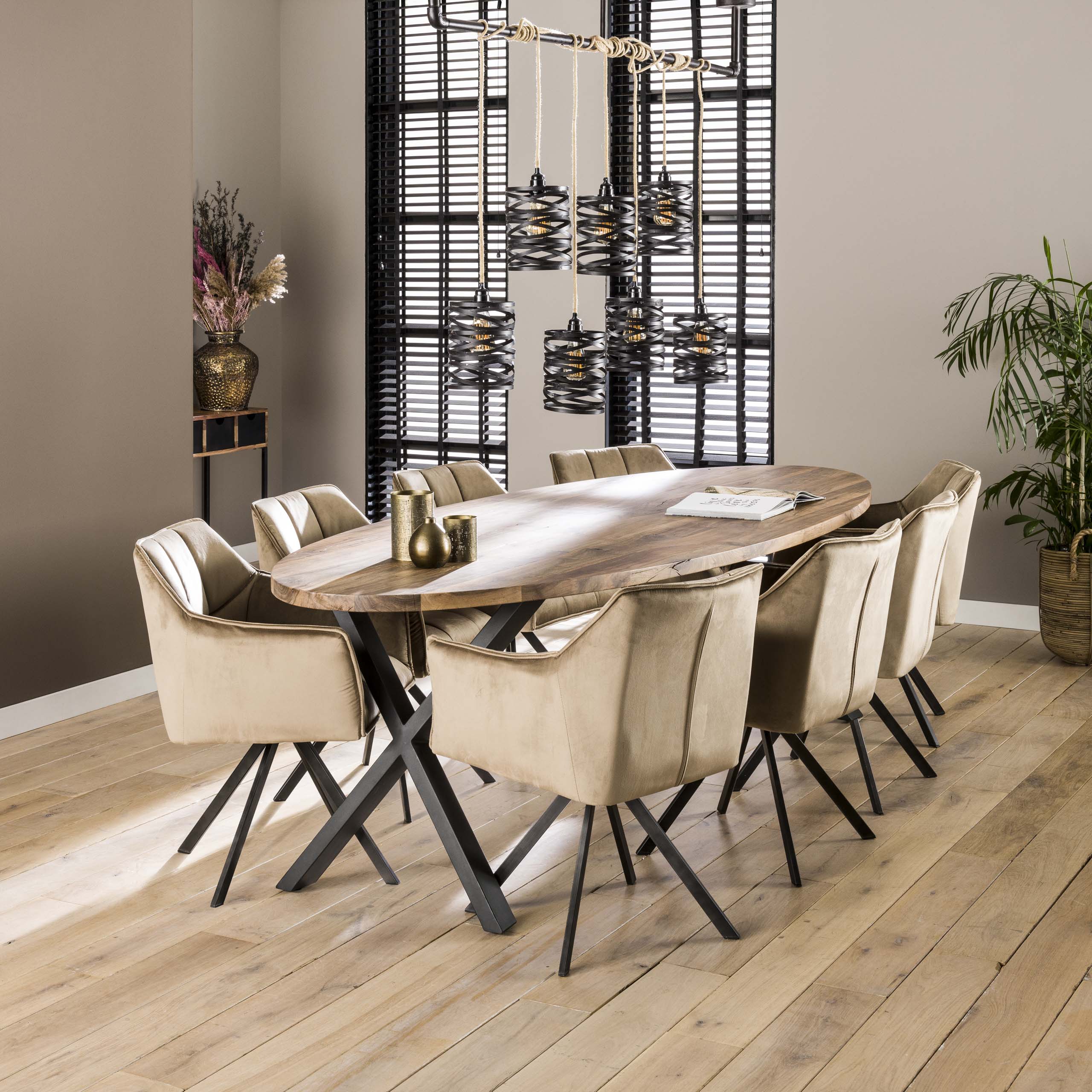 Griglia per poltrona girevole. VPE2 / Velluto champagne